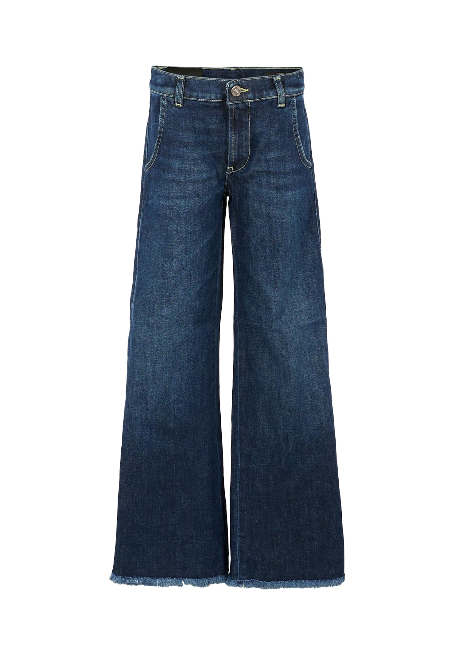 Dondup Kids' Blue Denim Jeans For Girl With Logo