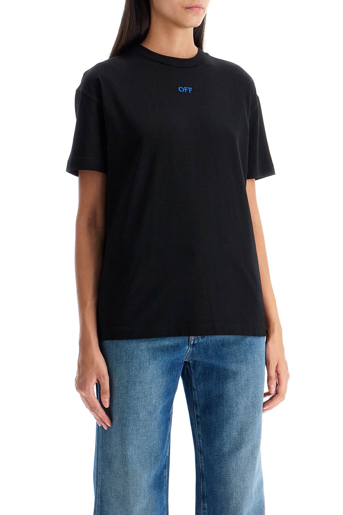 Shop Off-white Pinkflower Arrow T-shirt In Black - Multicolor (black)