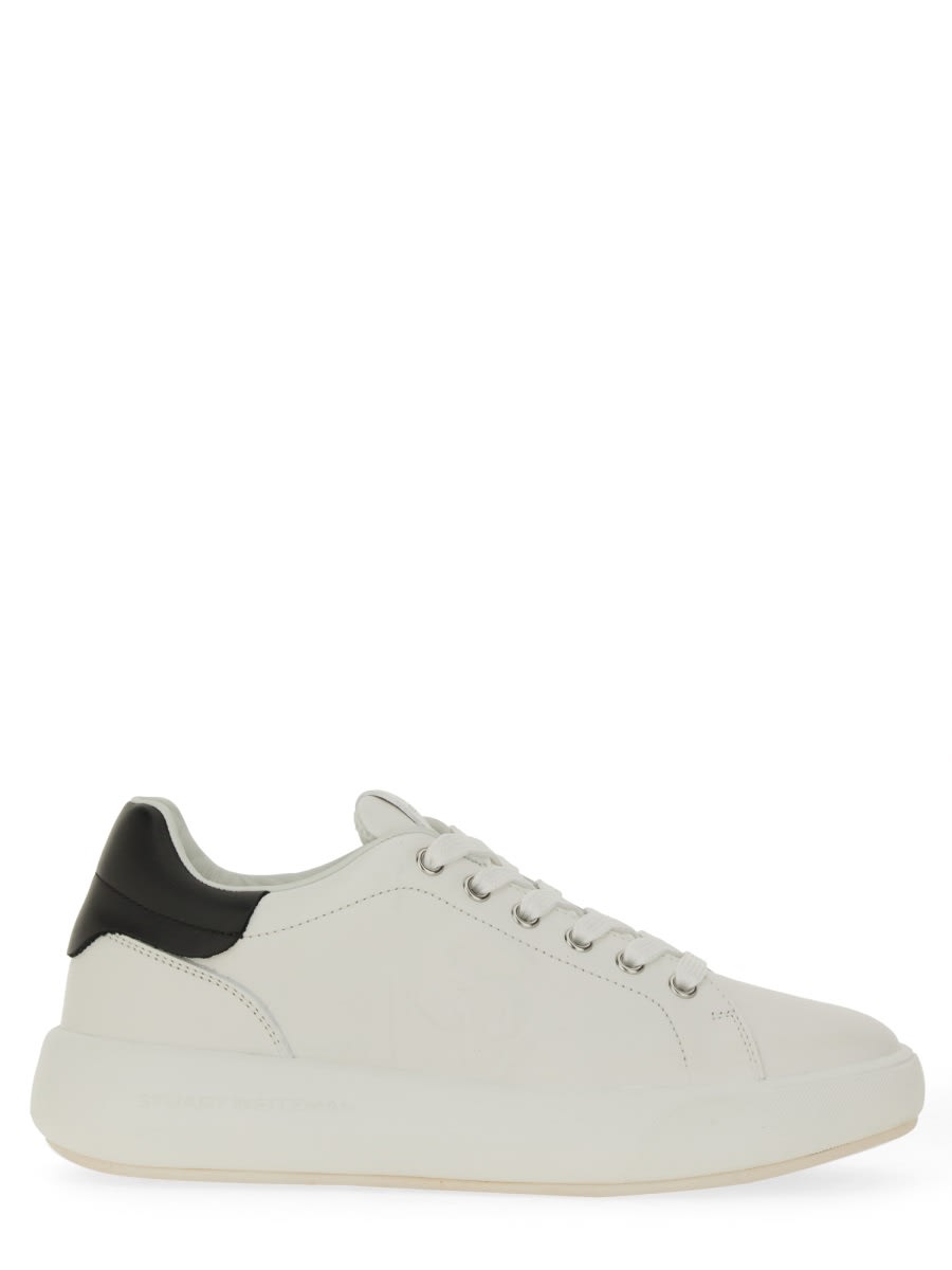 Shop Stuart Weitzman Sw Pro Sneaker In White