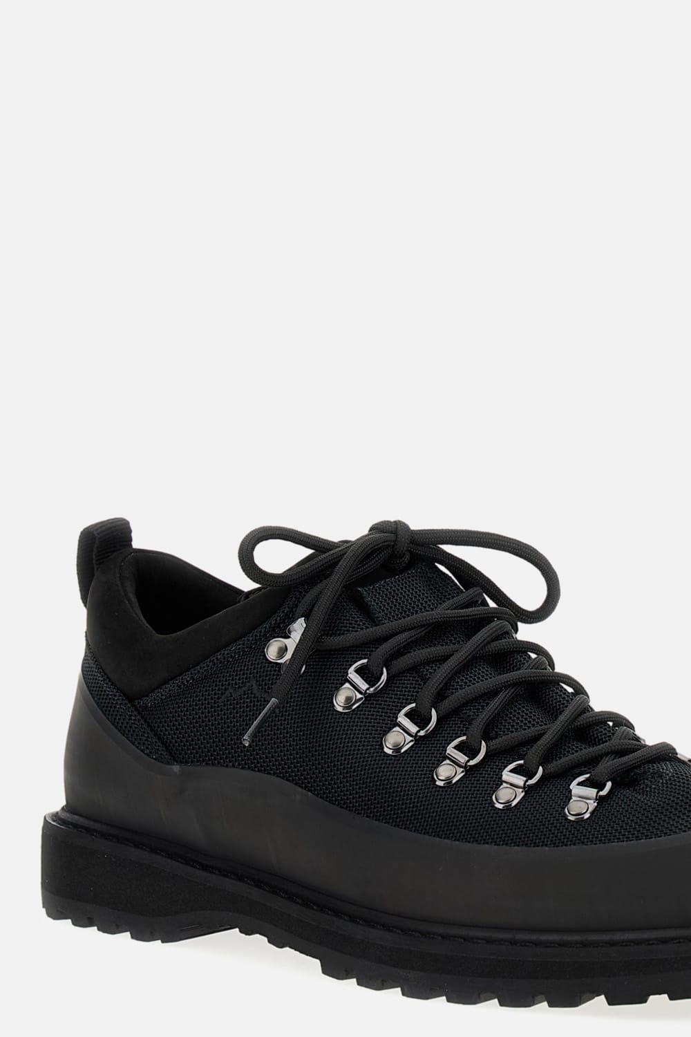 Diemme Roccia Basso Sport Leather Sneakers In Black