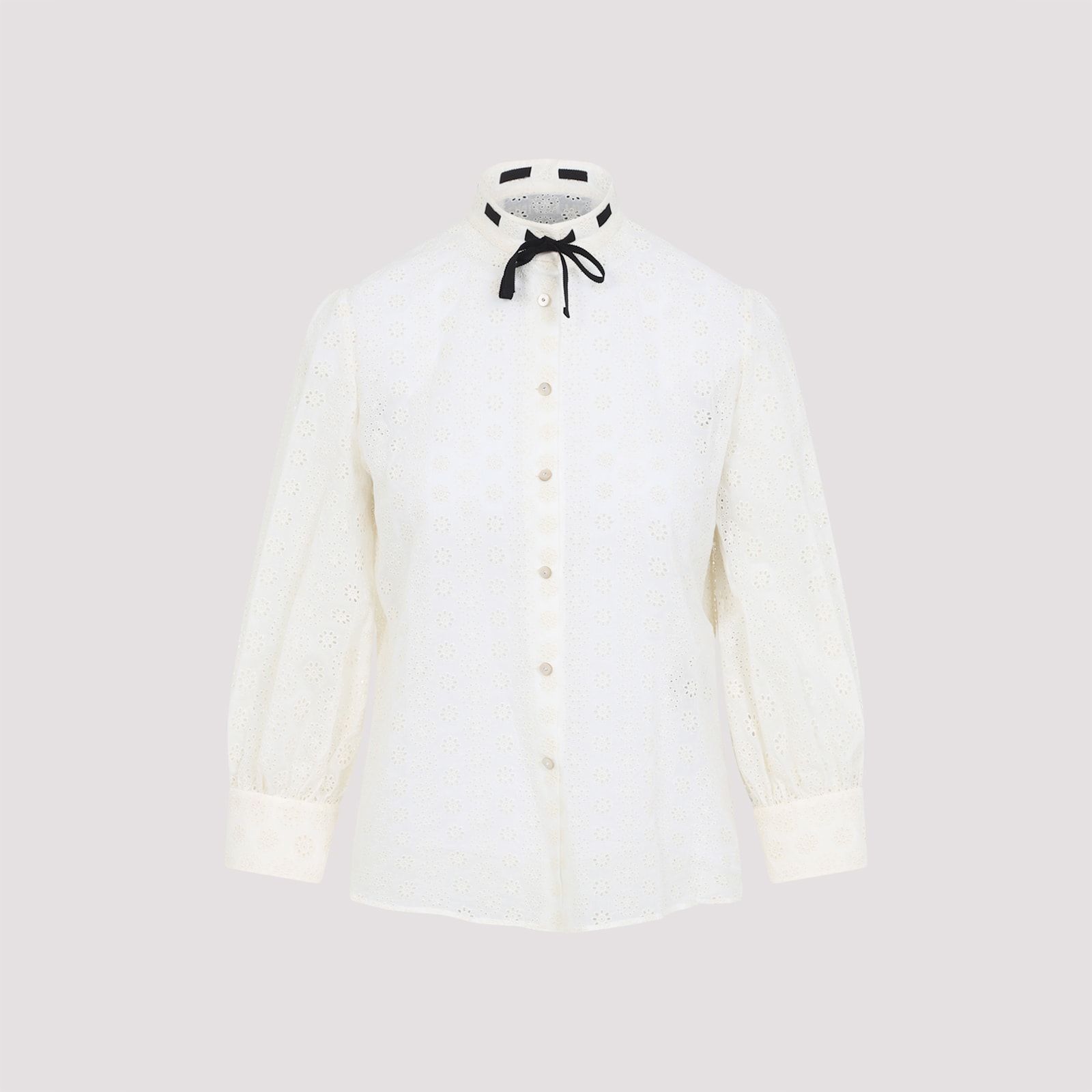 Valentino Soft Cotton Blend Shirt In White