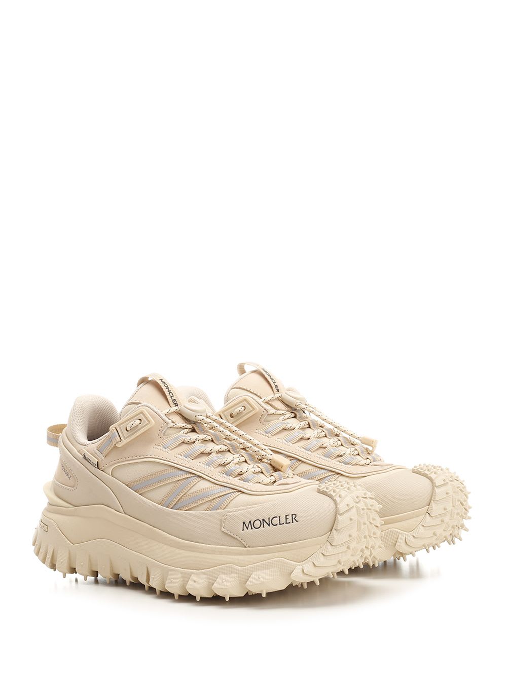 Shop Moncler Trailgrip Sneakers In White