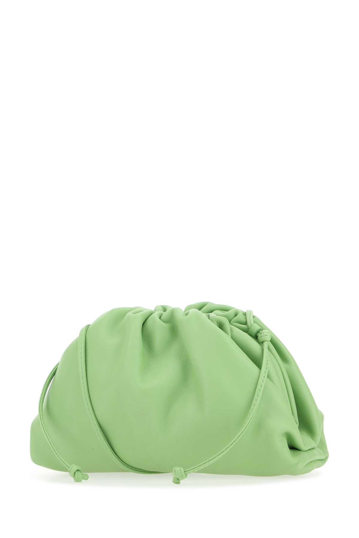 Bottega Veneta Pastel Green Nappa Leather Mini Pouch Clutch In 3840