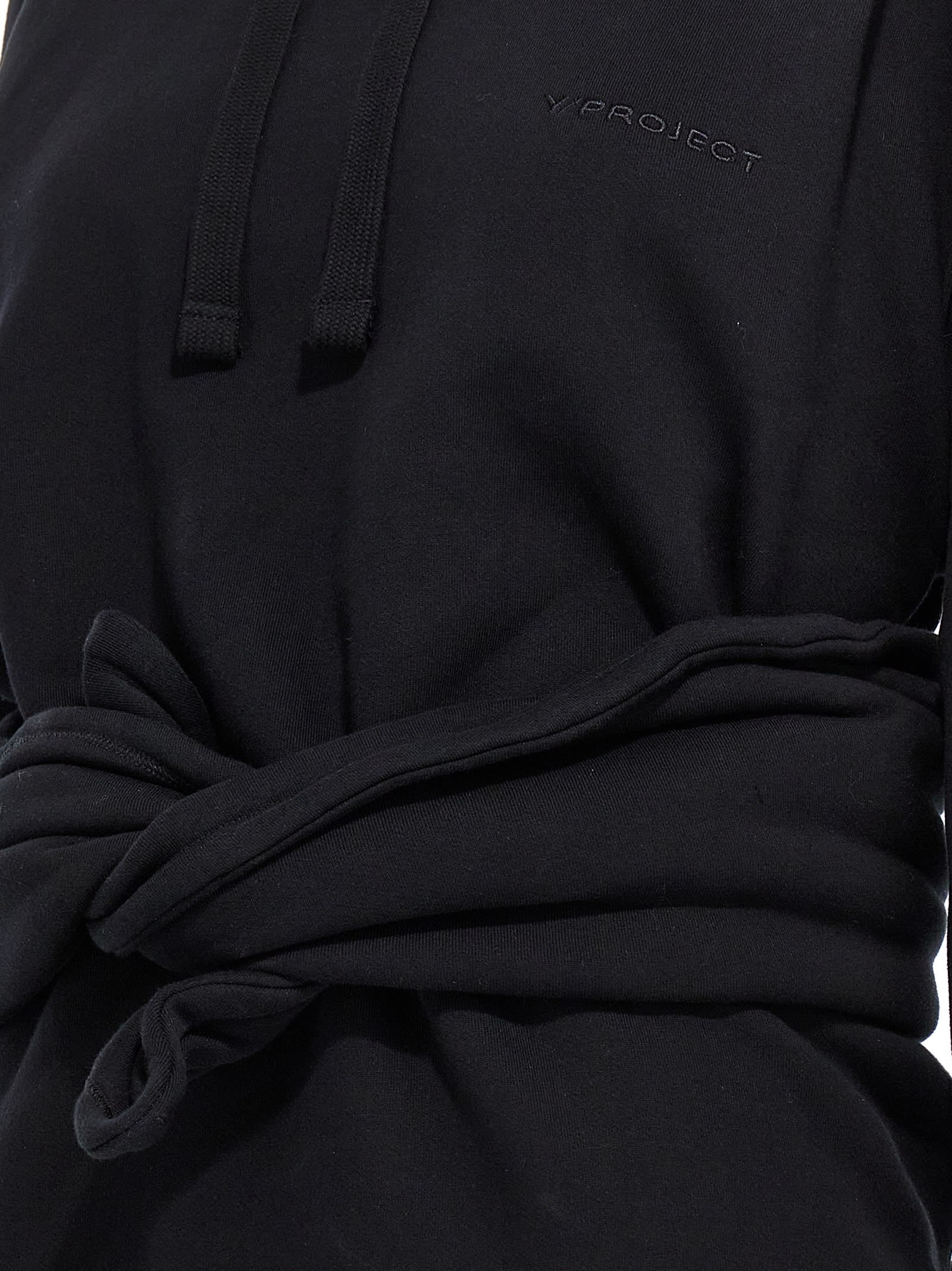 Shop Y/project Wire Wrap Hoodie In Black