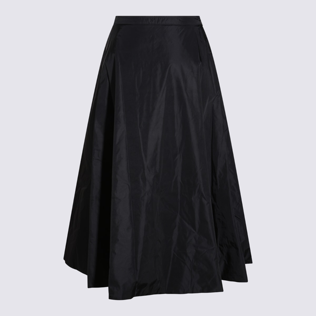 Add Panelled Midi Skirt In Black
