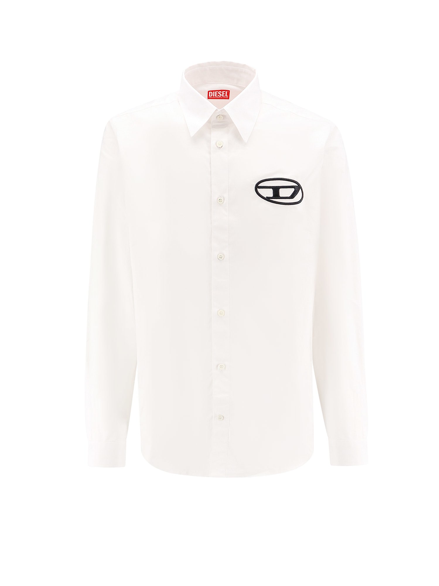 Shop Diesel Shirt In Bianco