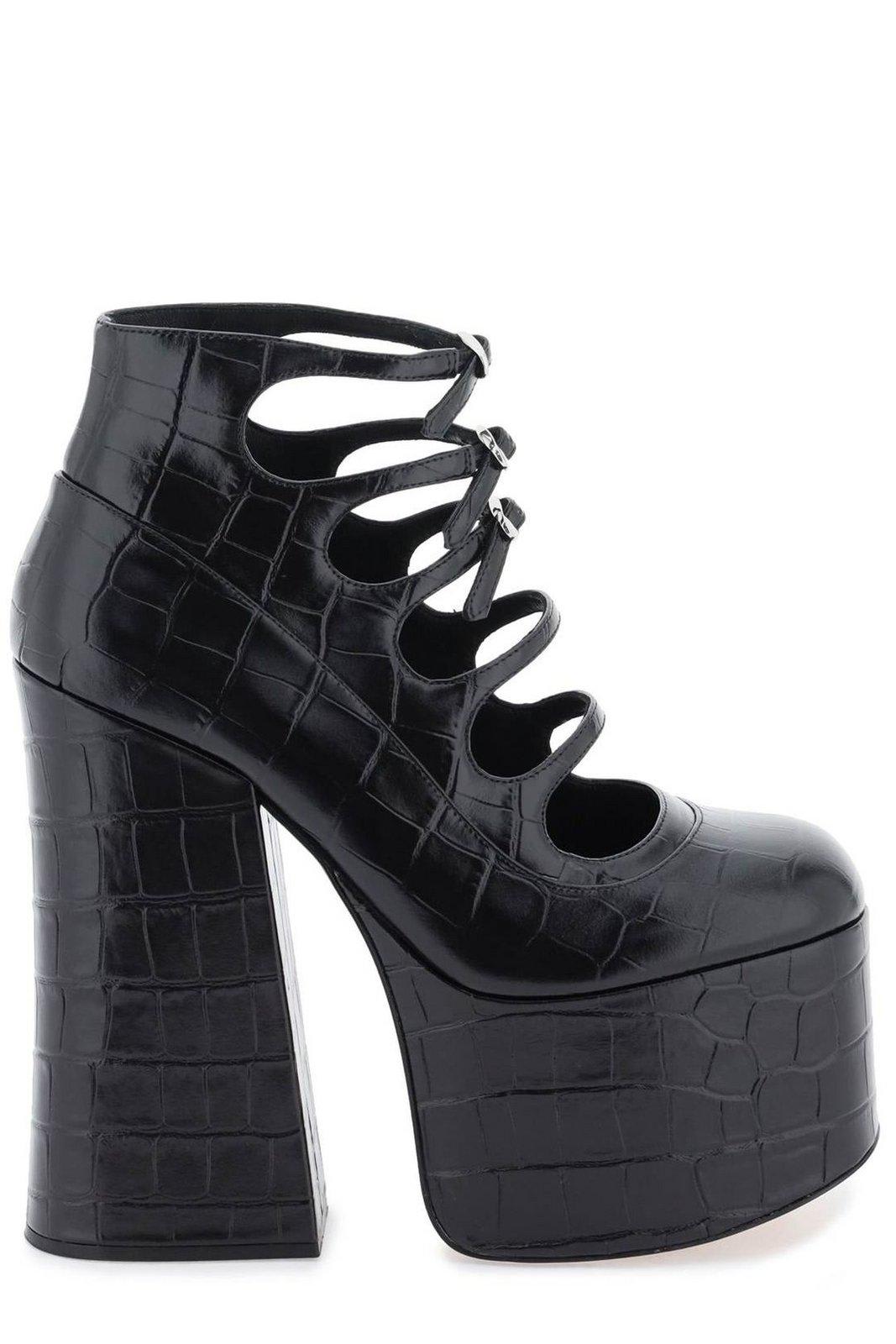 Shop Marc Jacobs The Kiki Round Toe Ankle Boots In Black
