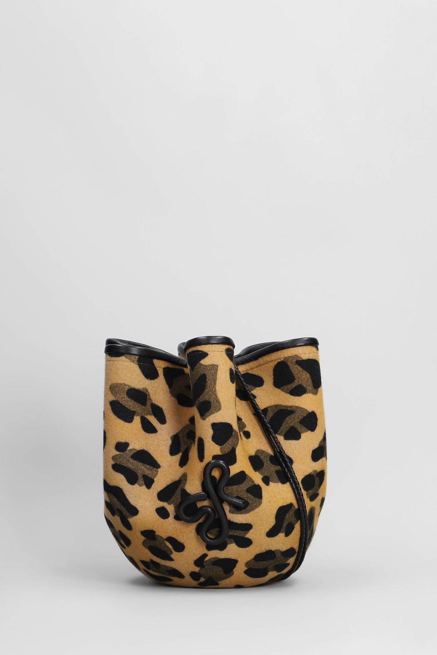 The Hatbag Shoulder Bag In Animalier Wool