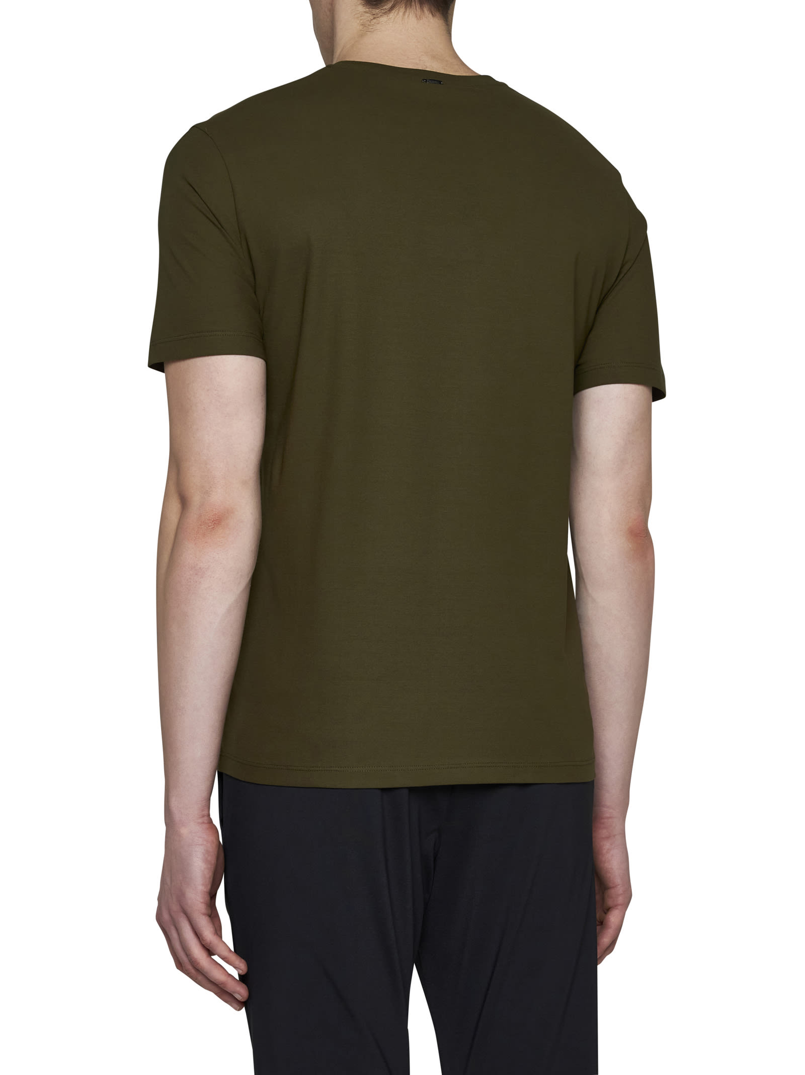 Shop Herno T-shirt In Green