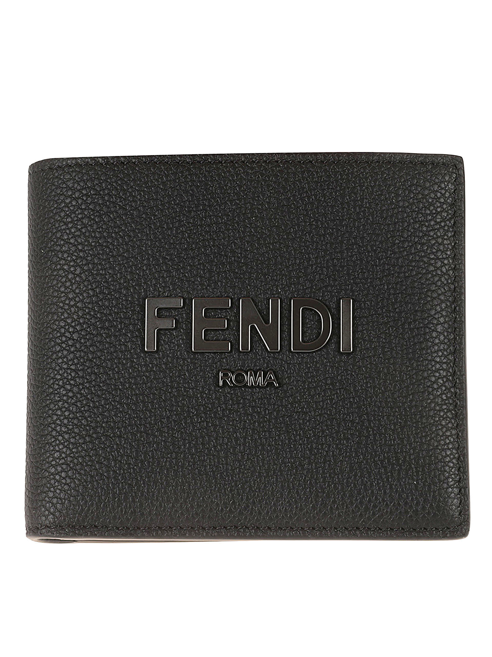 Fendi Logo Embossed Bi-fold Wallet