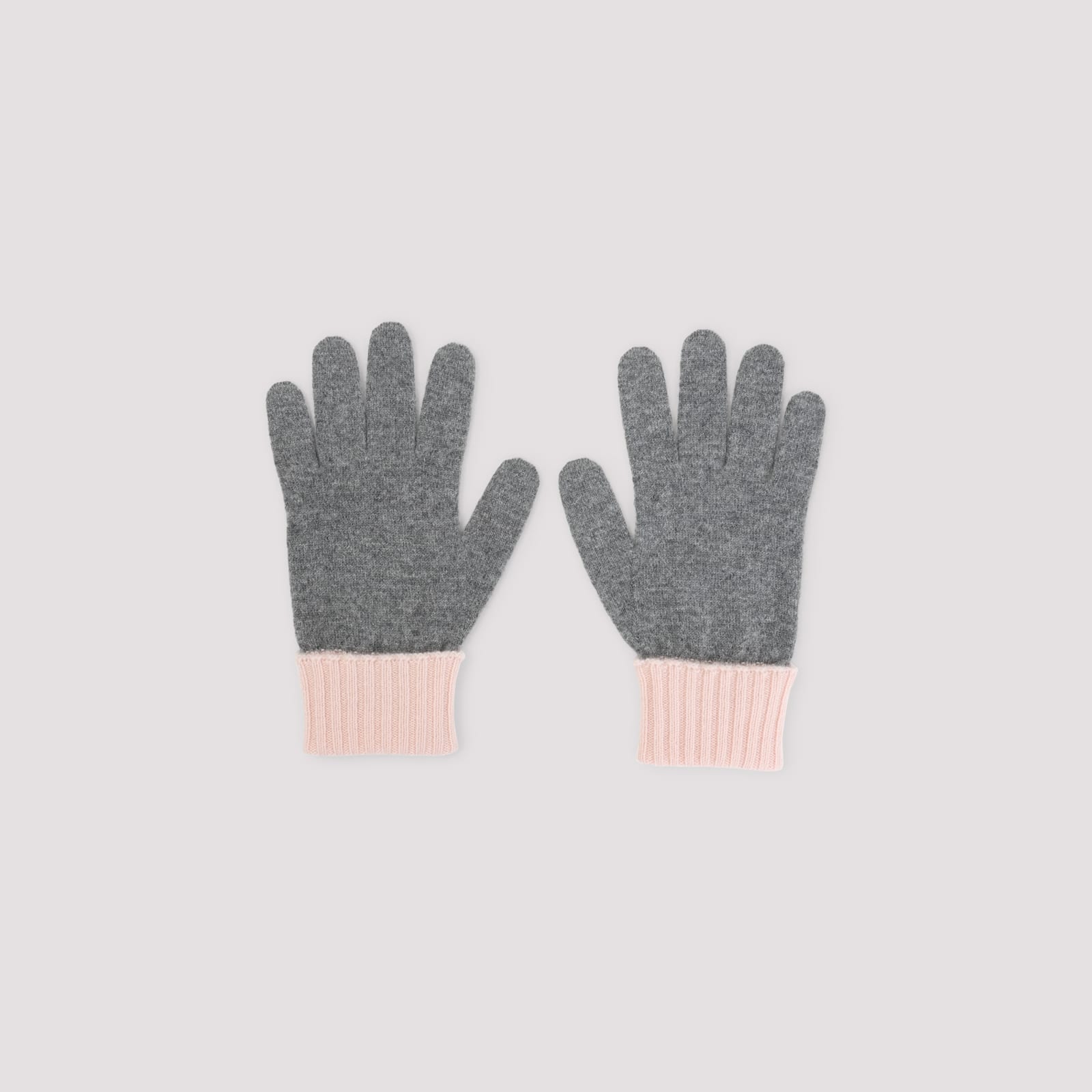Gucci Gg-jacquard Gloves Knit In Gray