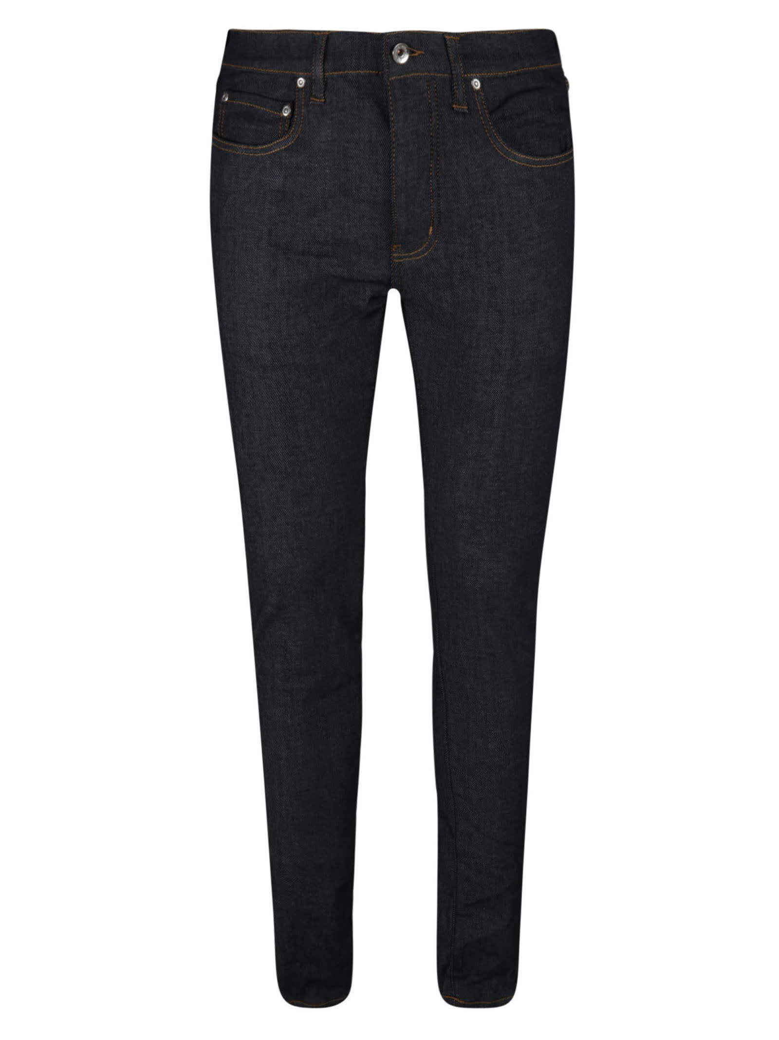 Shop Purple Brand Classic Fitted Jeans In Raw Indigo