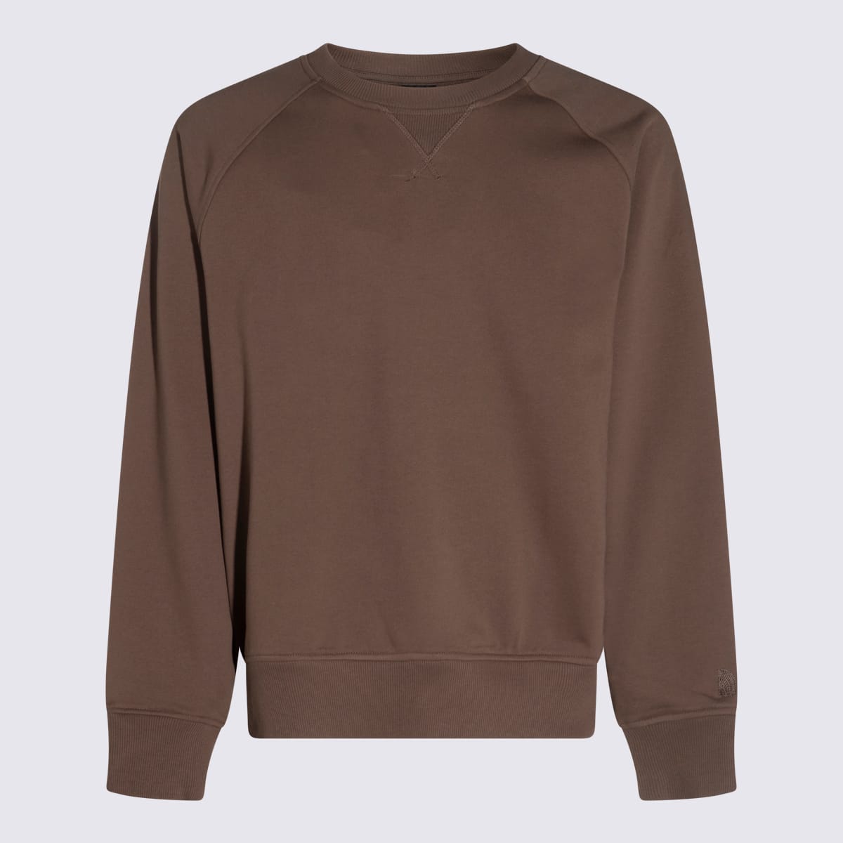 THE NORTH FACE BROWN COTTON SWEATSHIRT