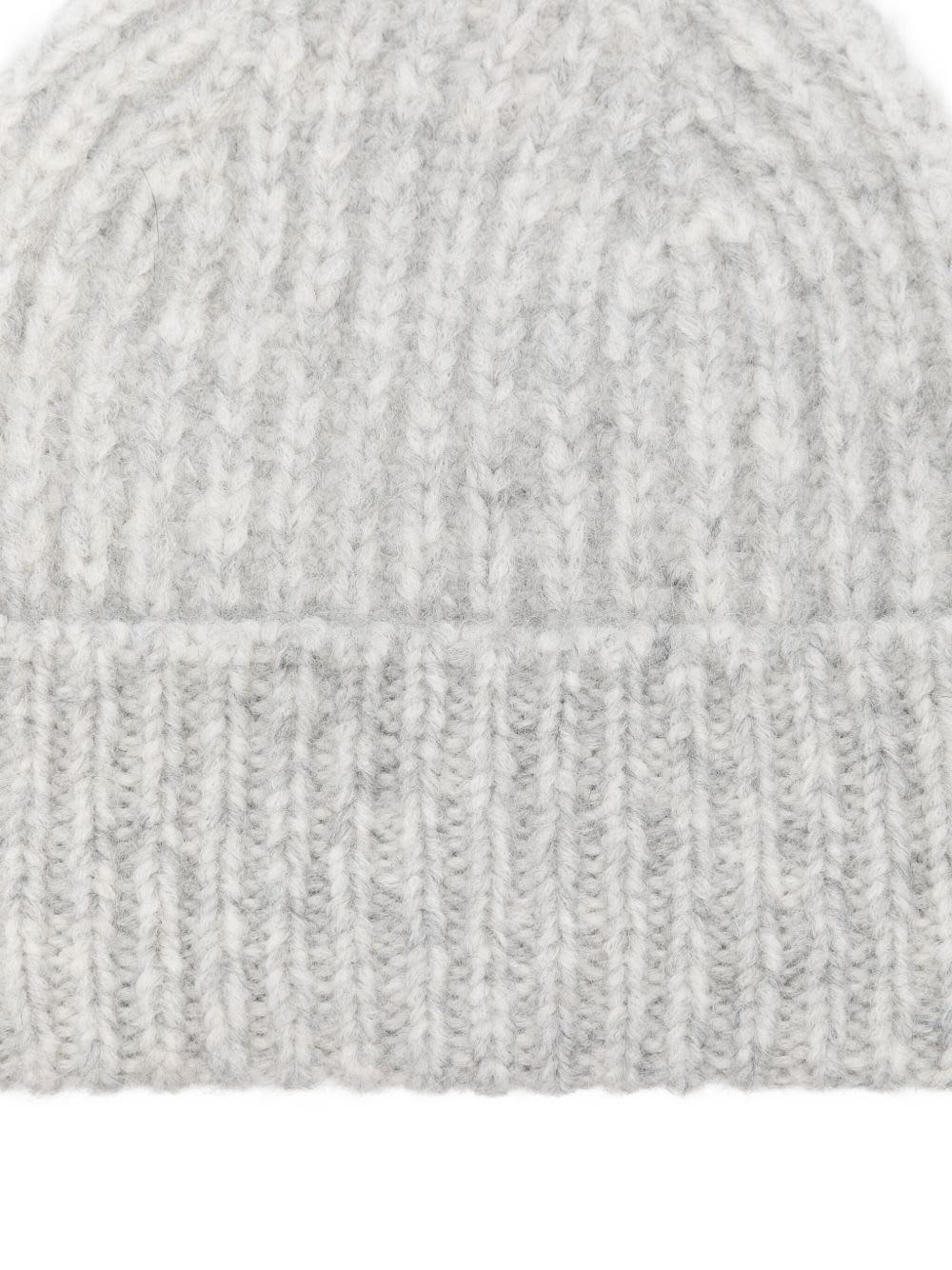 Closed Wool Beanie In Gray