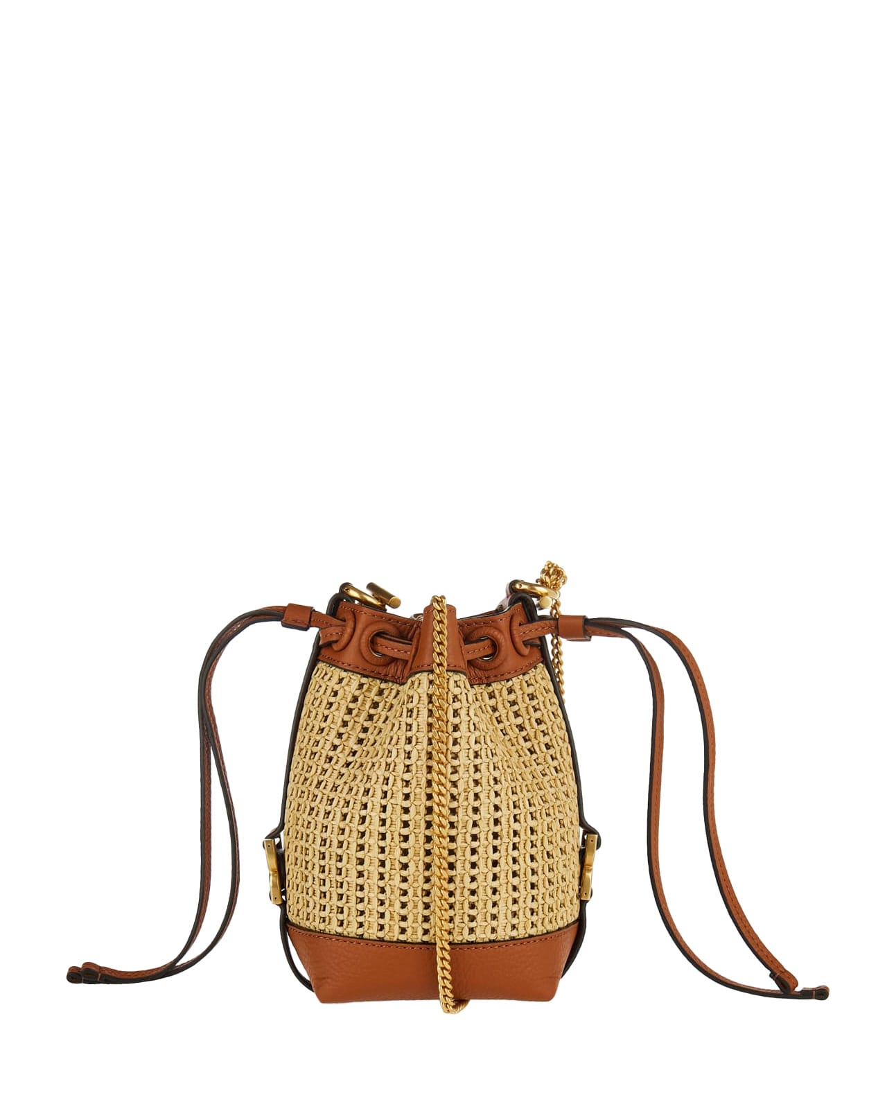 Shop Chloé Marcie Bucket Bag In Tan In Brown