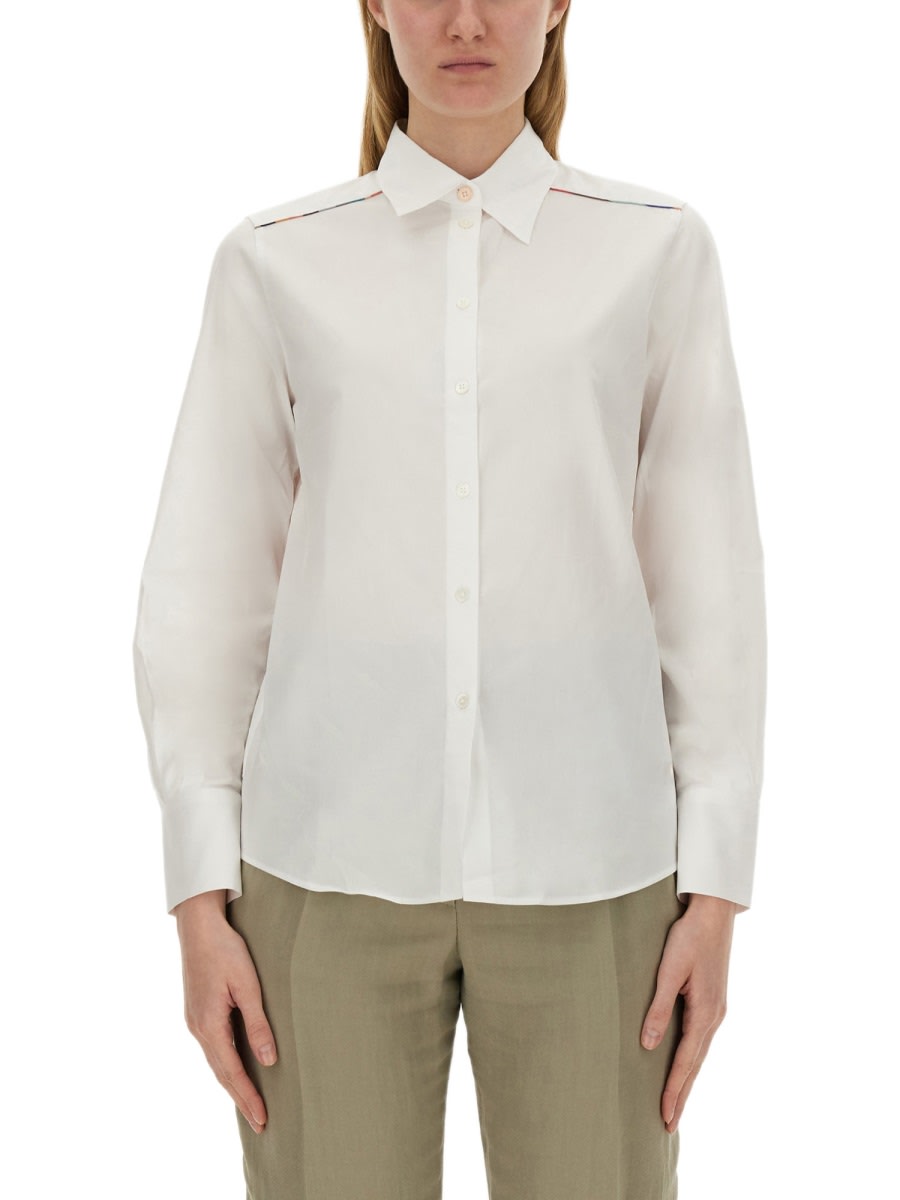 Shop Ps By Paul Smith Regular Fit Shirt In White