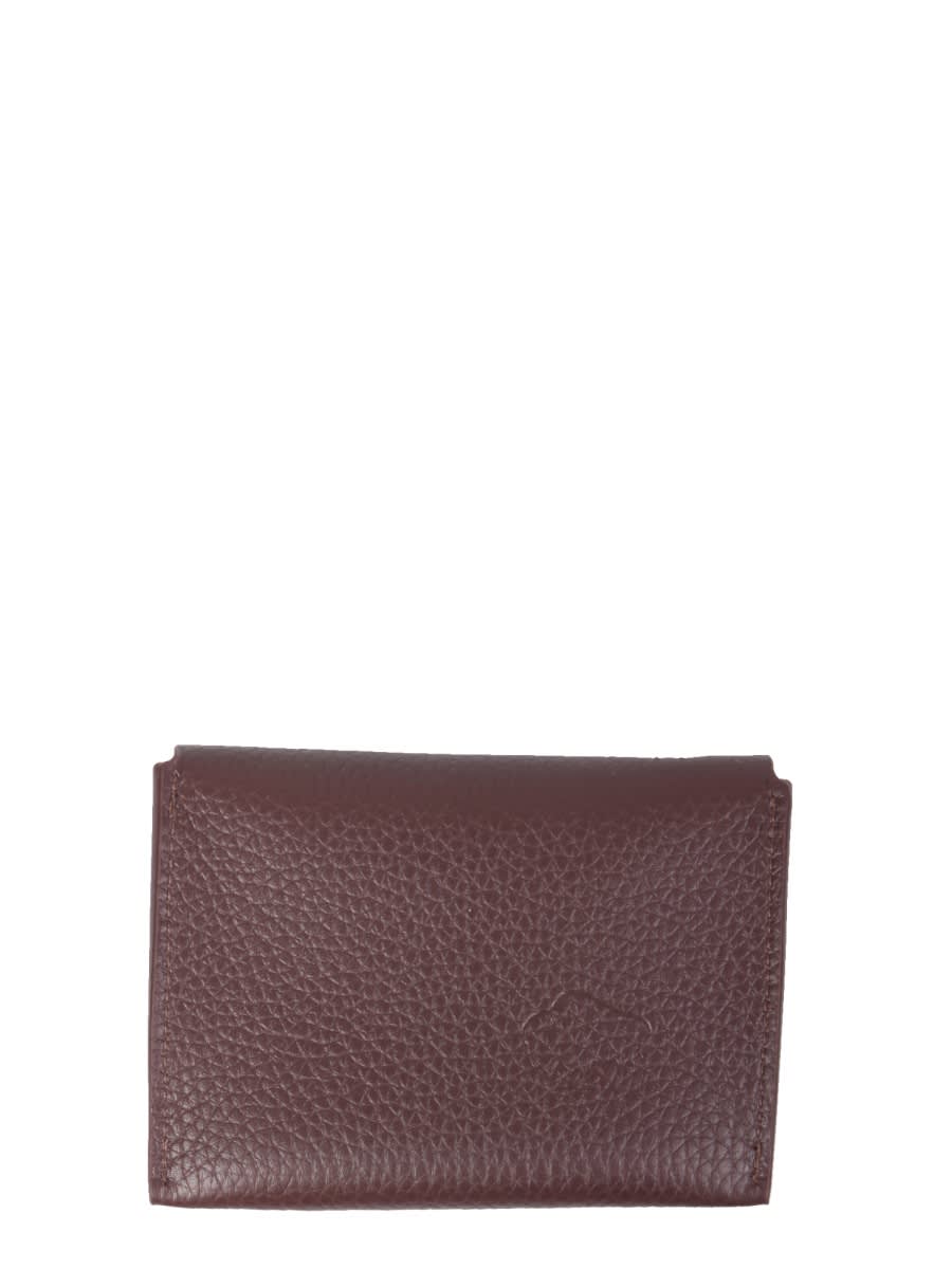 Shop Il Bisonte European Leather Card Holder In Brown