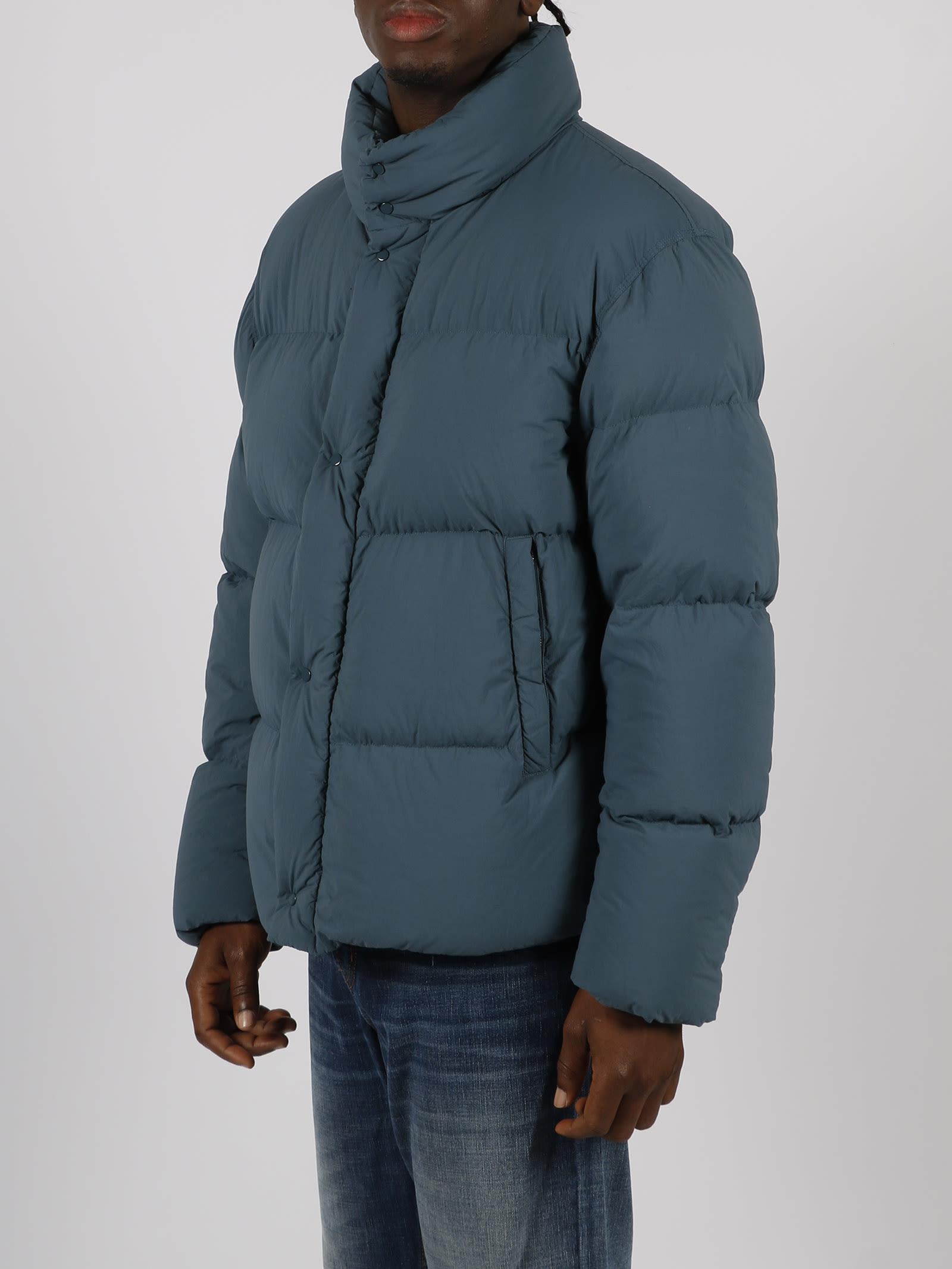 Shop Ten C Summit Down Jacket In Blue