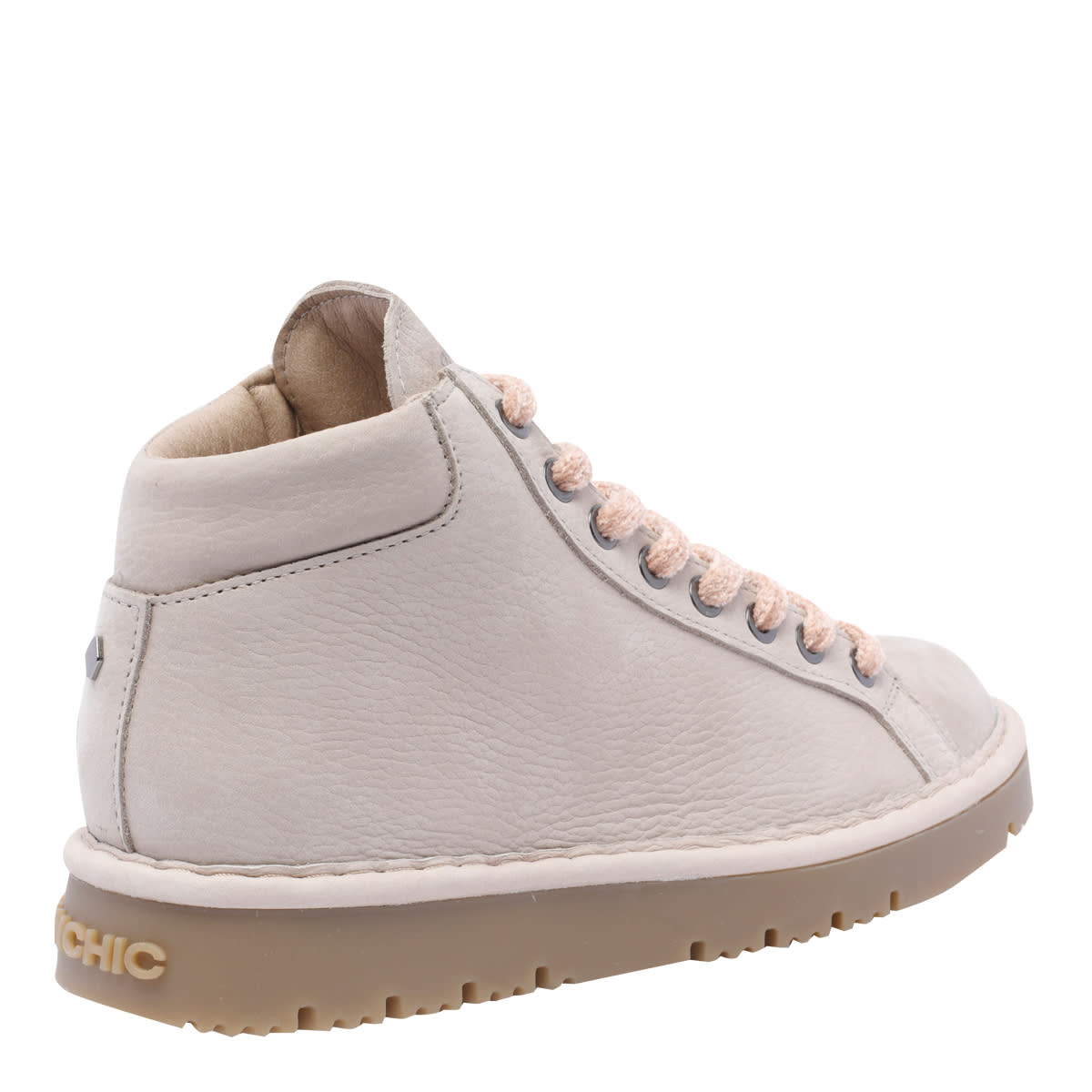 Shop Pànchic Laced Up Shoes In Beige