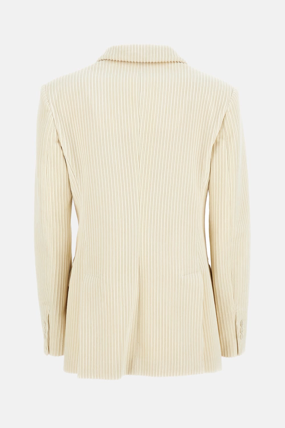 P.a.r.o.s.h Double-breasted Velvet Jacket In Neutral