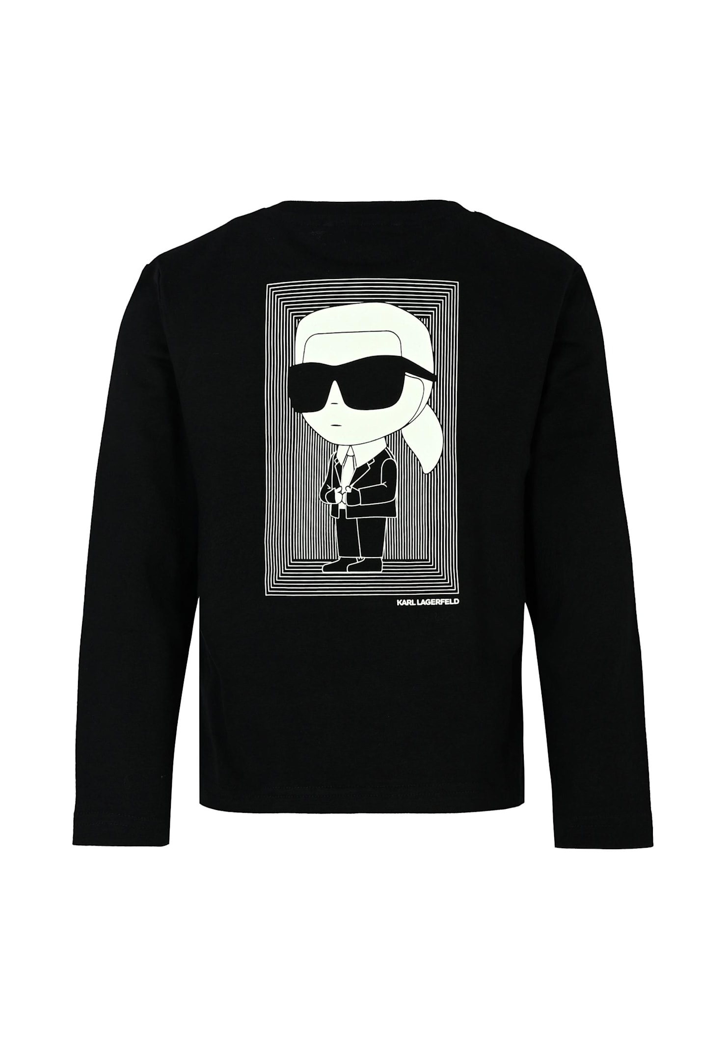 Karl Lagerfeld Black T-shirt For Boy With In Black