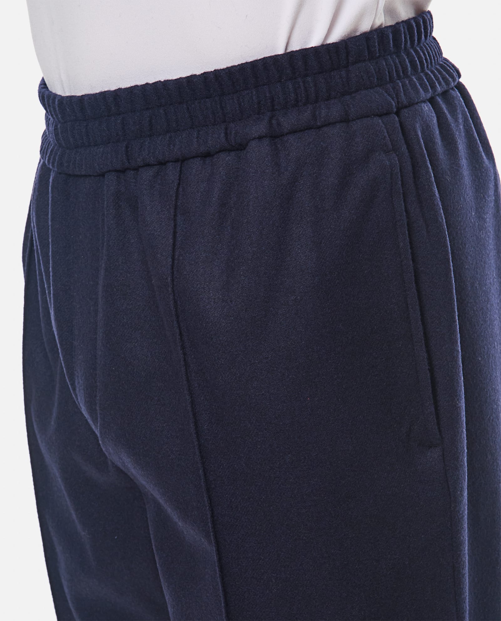 Shop Apc Pieter Wool Trousers In Blue