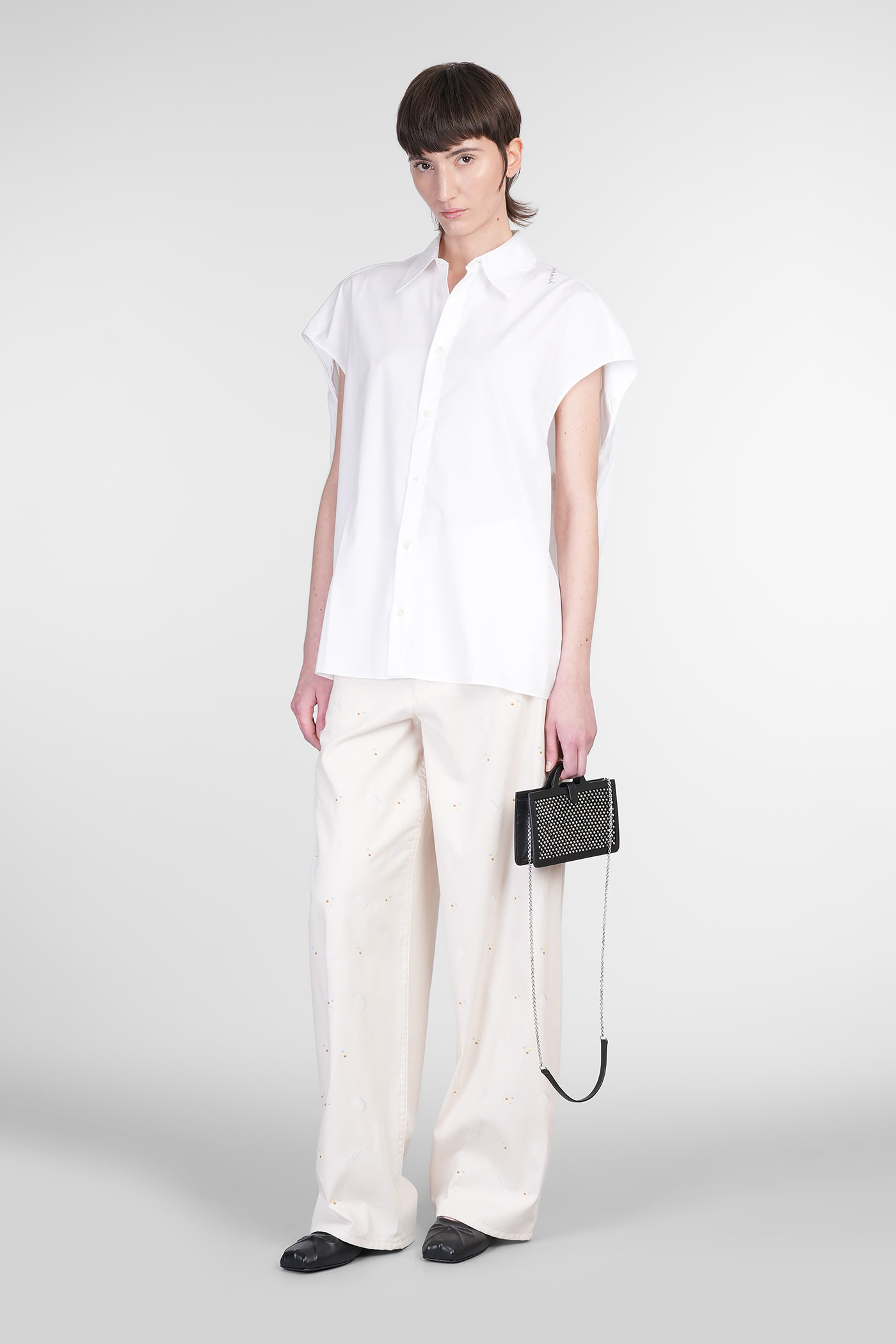 Marni Pants In Beige Cotton