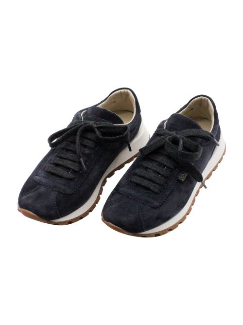 Shop Brunello Cucinelli Sneakers In Blue