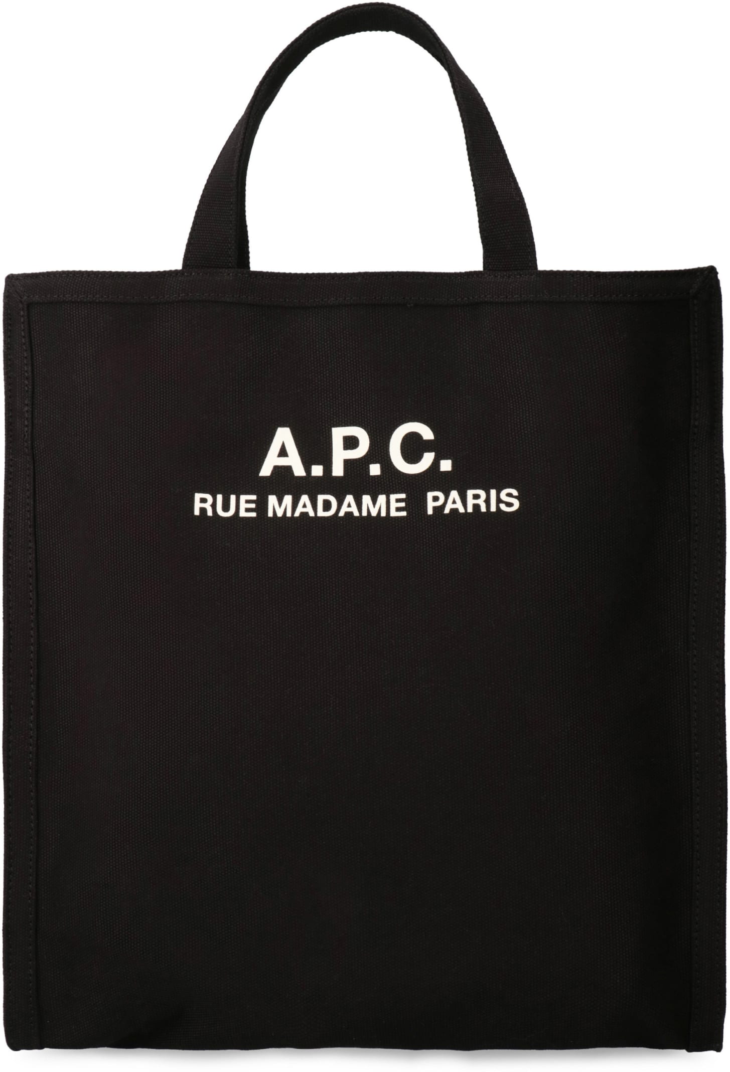 Shop Apc Recuperation Canvas Tote Bag In Black