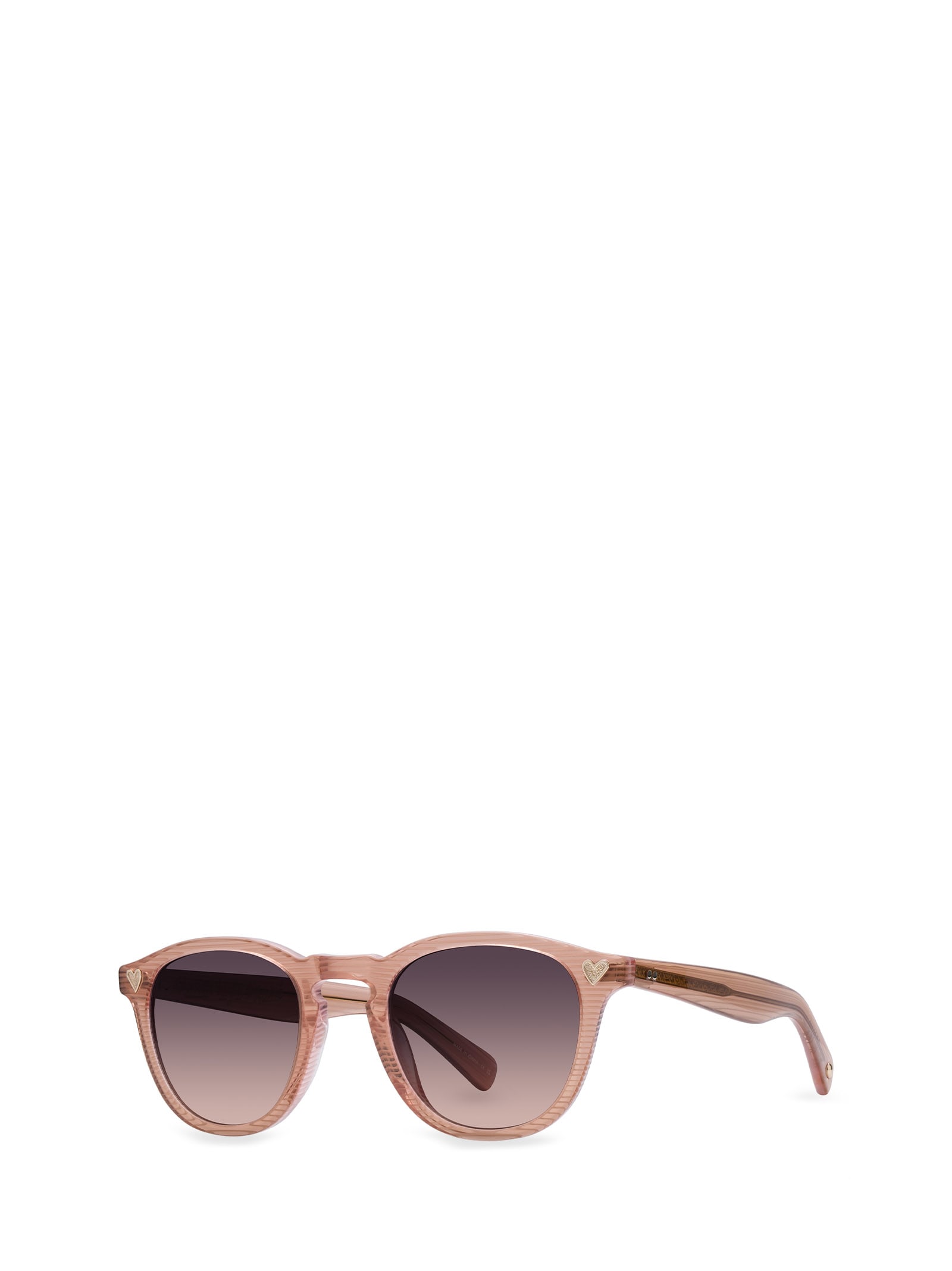 Shop Garrett Leight Glco X Andre Saraiva Sun Pink Stripes/new Gradient Sunglasses