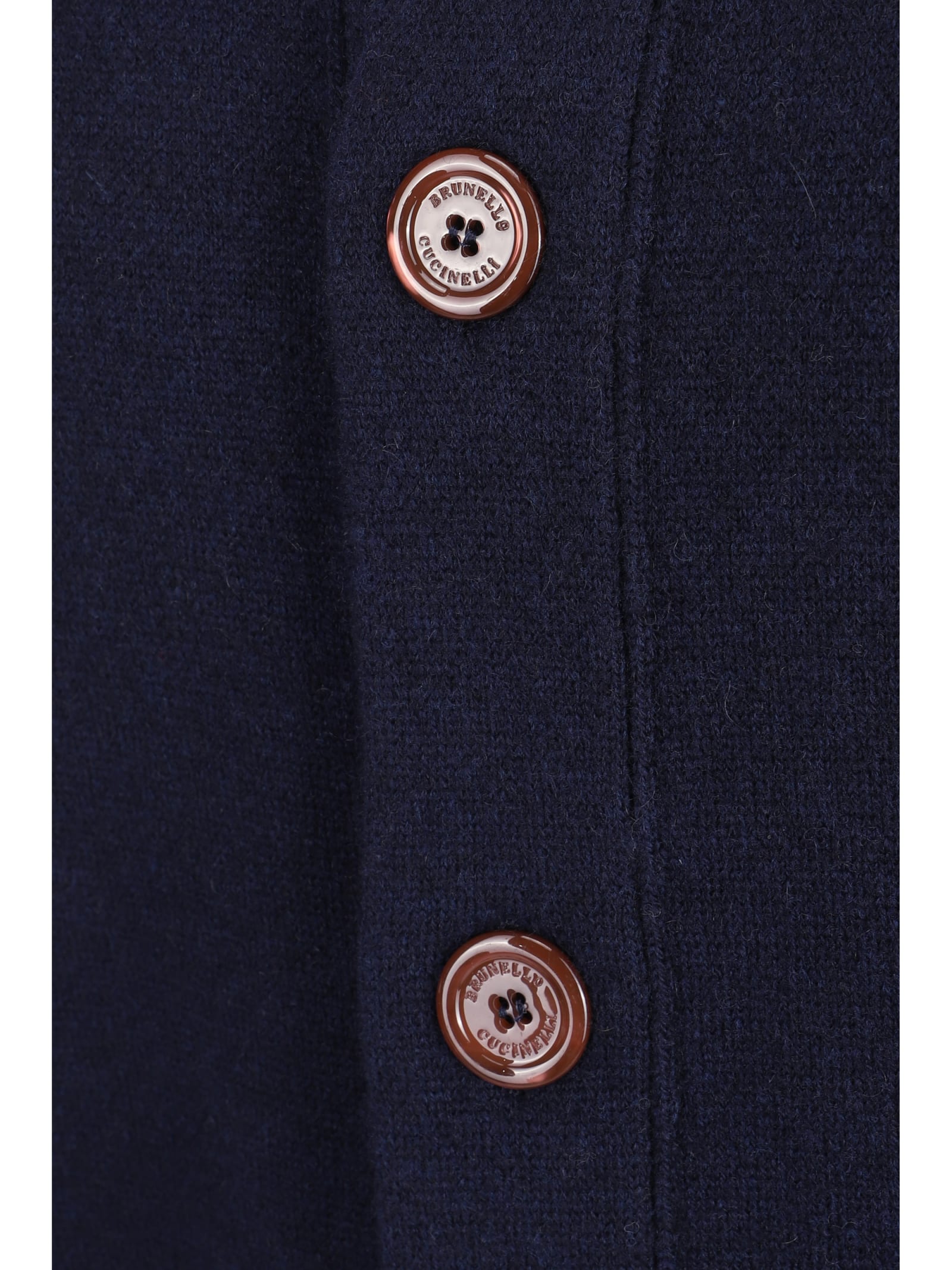 Shop Brunello Cucinelli Cardigan In Blue