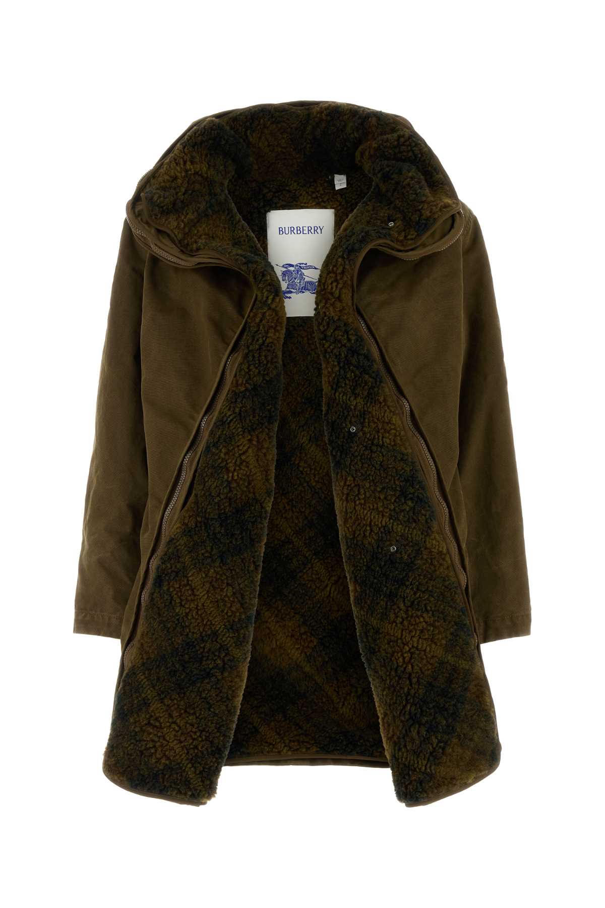 Army Green Gabardine Reversible Jacket