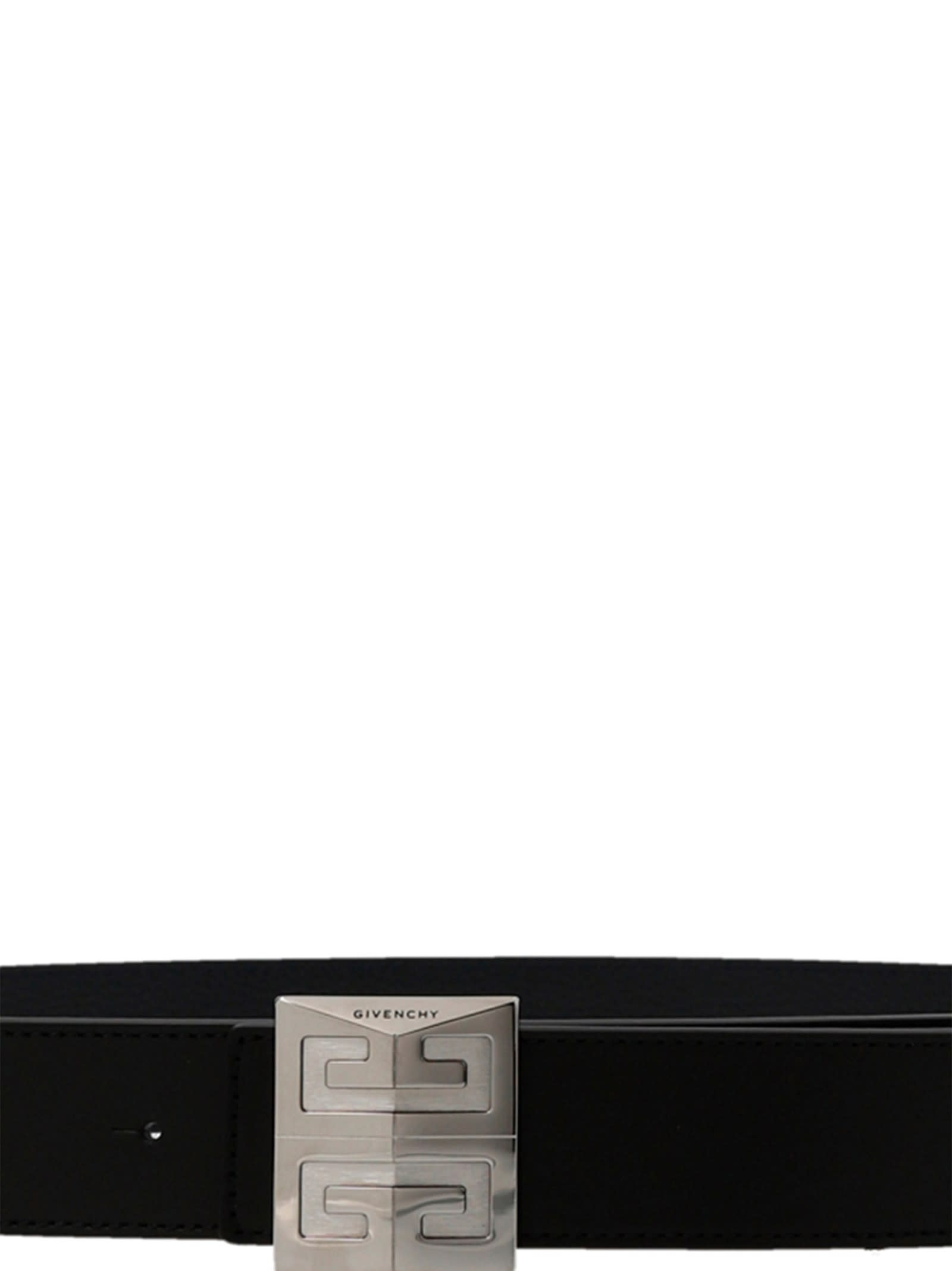 Shop Givenchy 4g Reversible Belt In Black