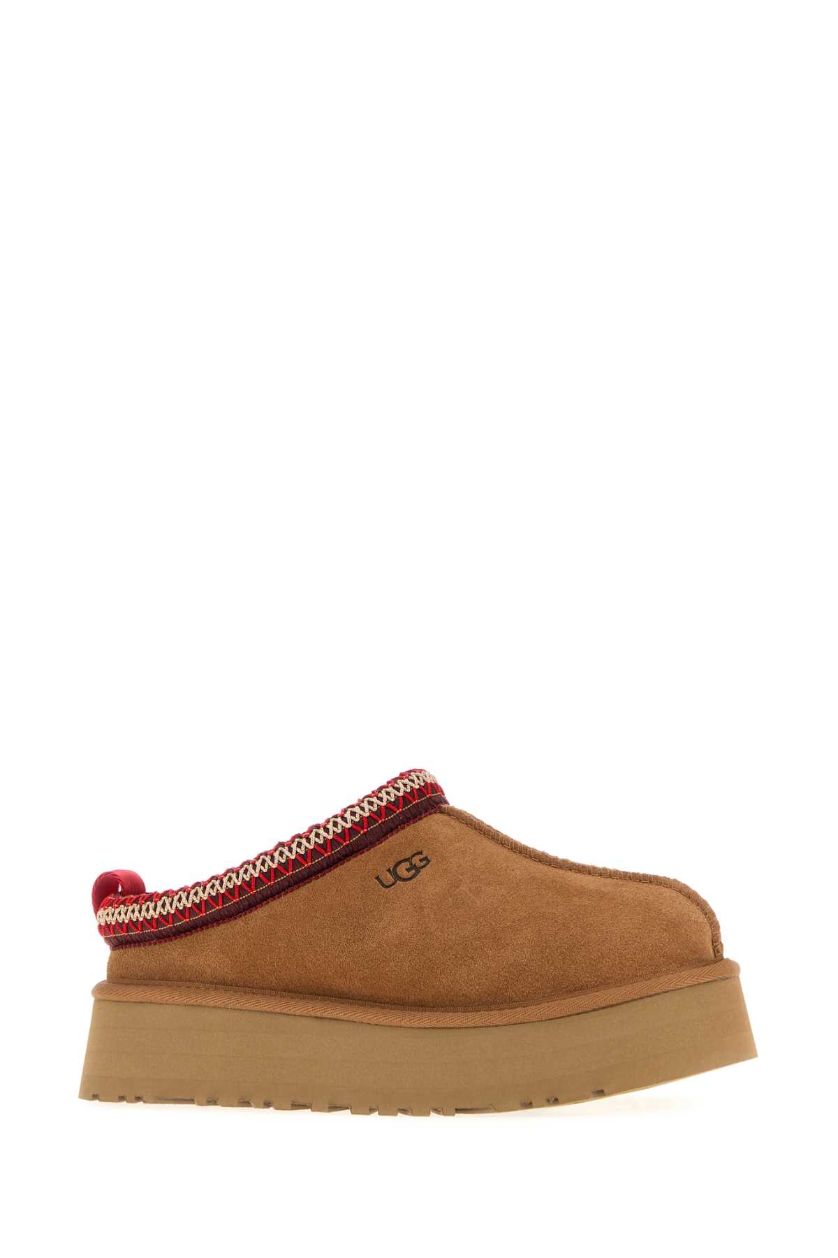 Ugg Tazz Womens Embroidered Slip On Slide Slippers In Brown