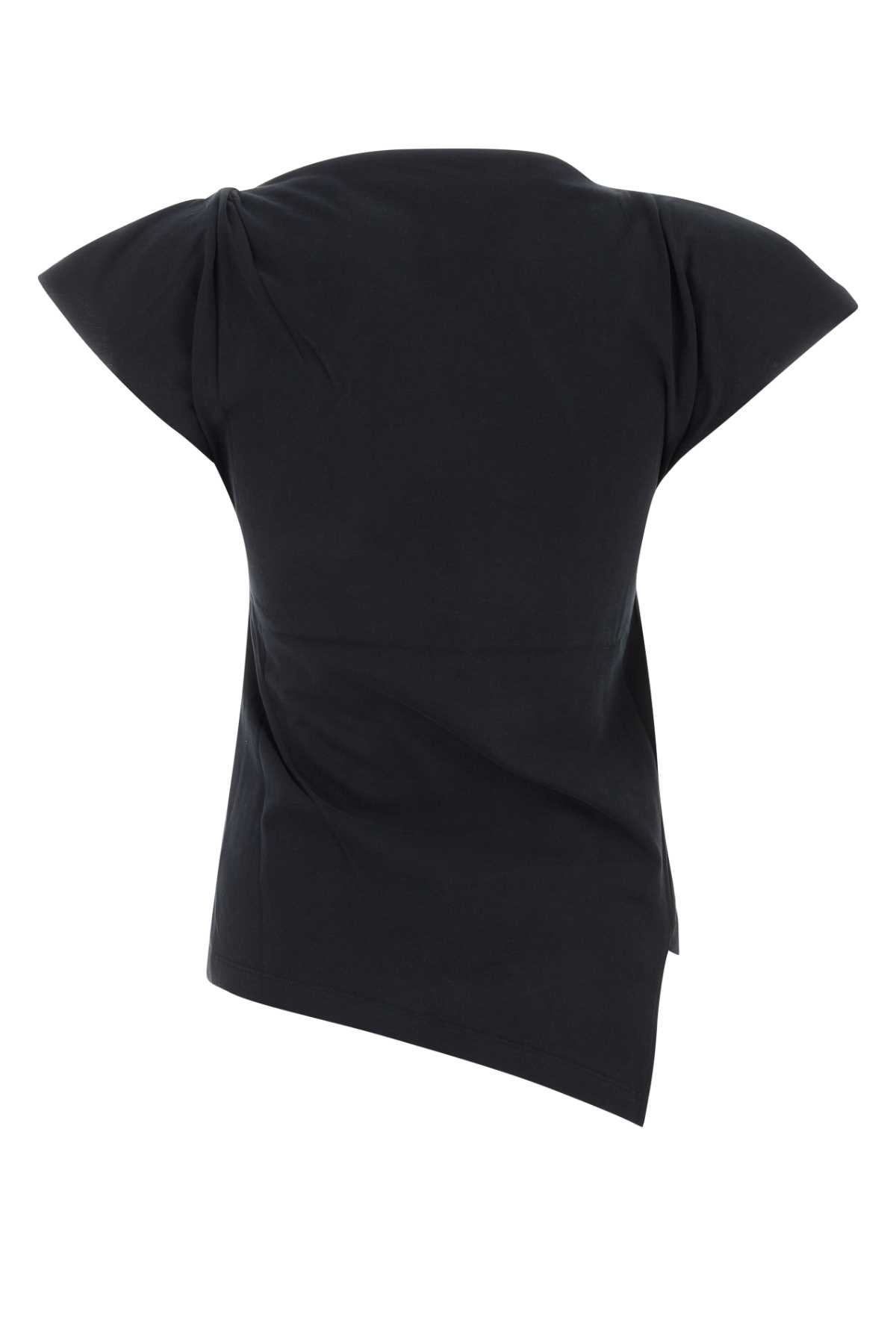 Shop Isabel Marant Black Cotton Sebani T-shirt