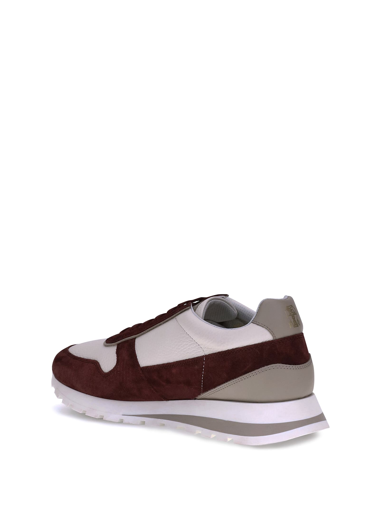 Brunello Cucinelli Men Leather Sneakers In Multi