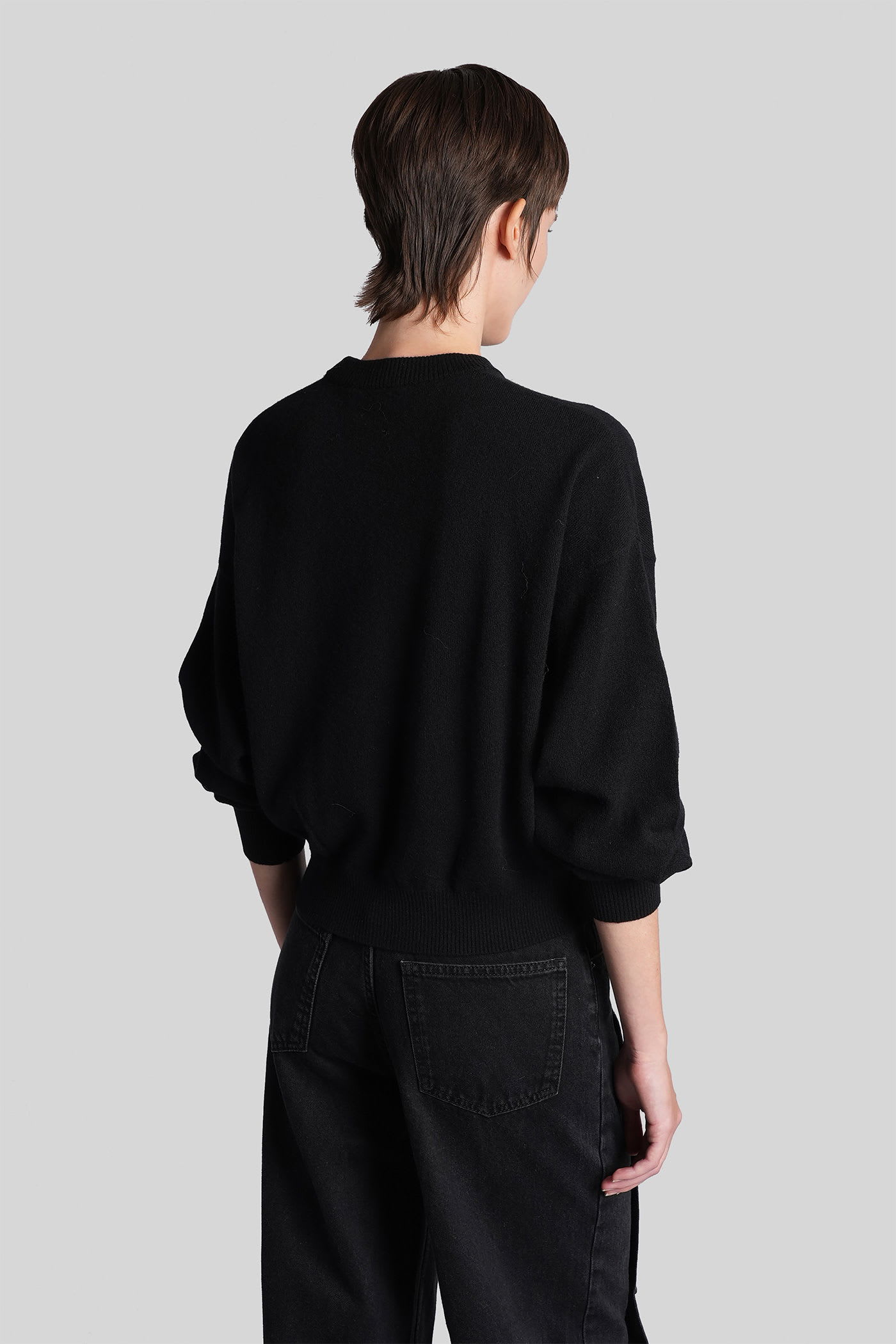 Rotate Birger Christensen Rotate Birgerchristensen Lightweight Jersey With Logo In Black