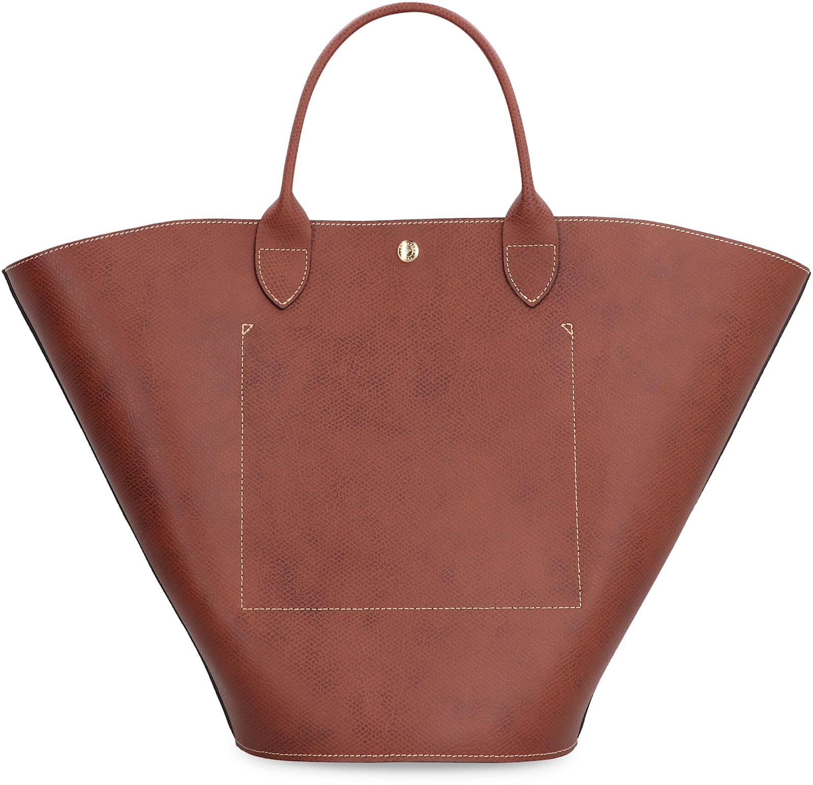 Shop Longchamp Épure Xl Smooth Leather Tote Bag In Brown