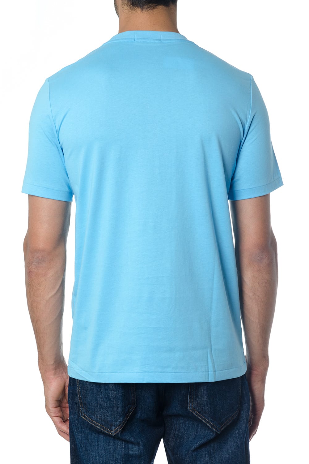 Fred Perry Fred Perry Blue Cotton T-shirt With Logo Print - Blu ...