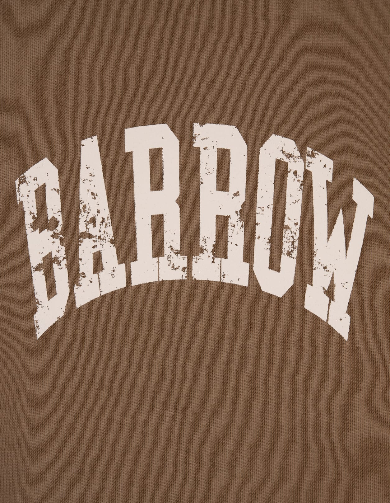 Shop Barrow Brown Hoodie With Logo And Smile