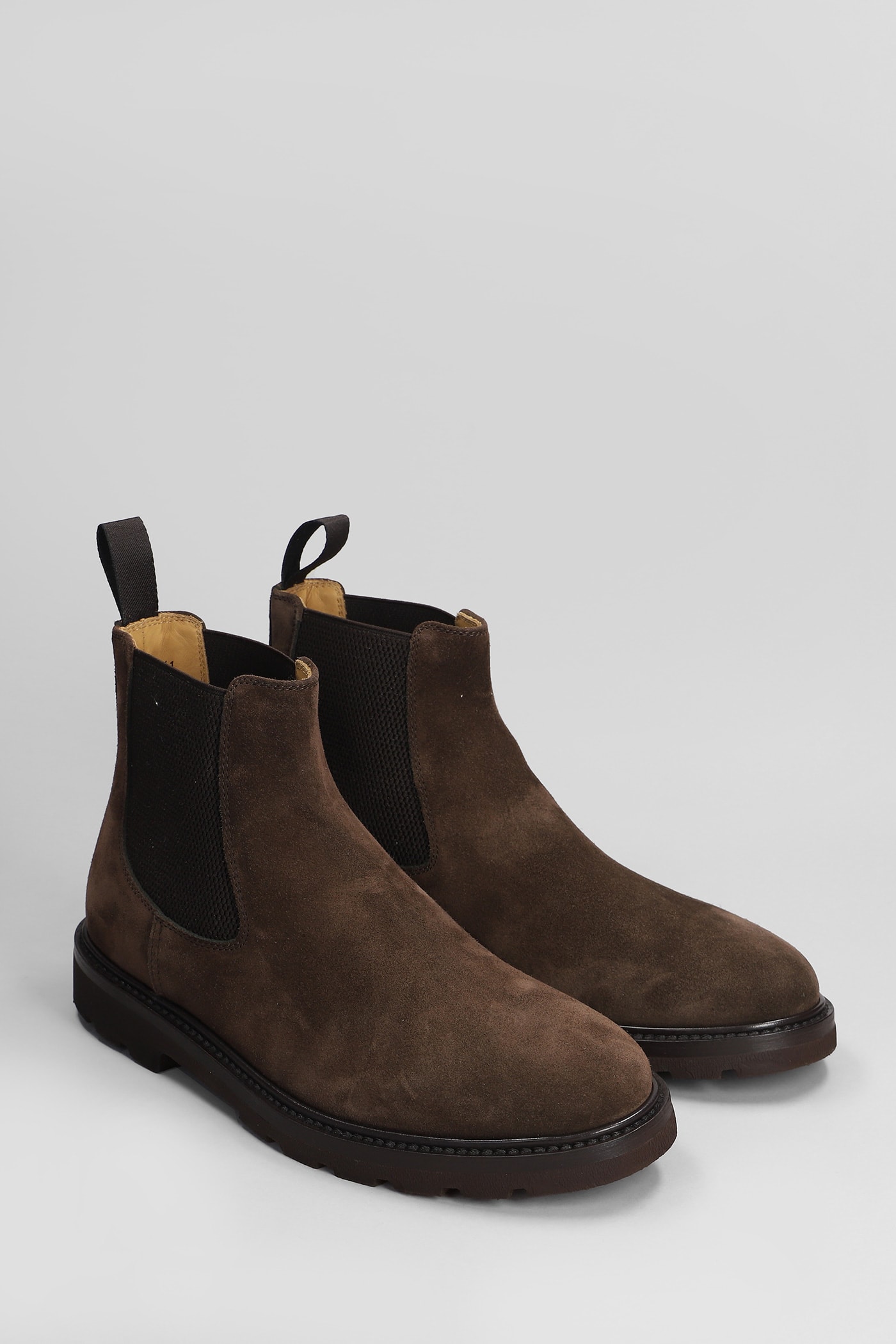 Shop Henderson Baracco Ankle Boots In Brown Suede