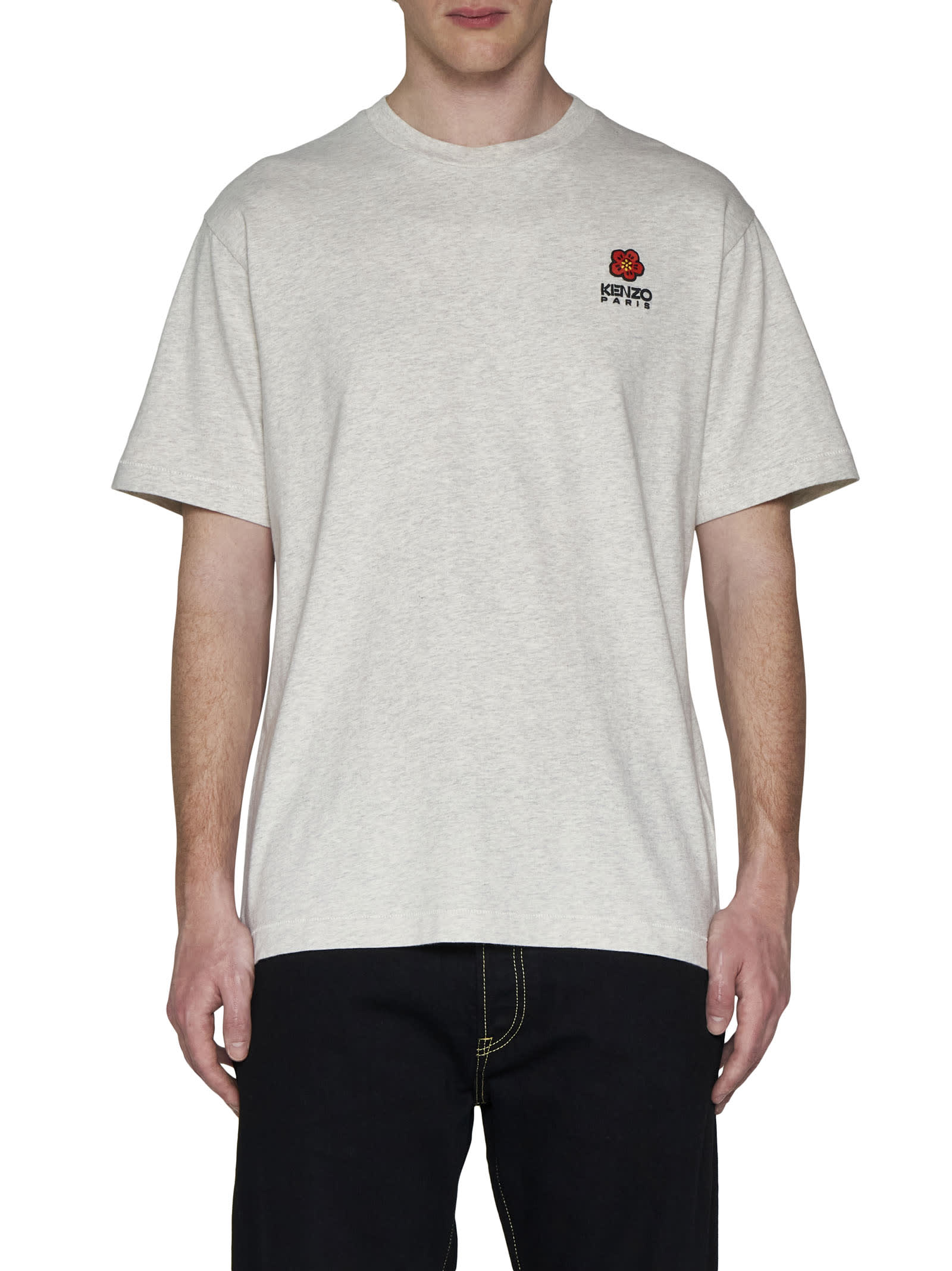 Shop Kenzo T-shirt In Pale Grey
