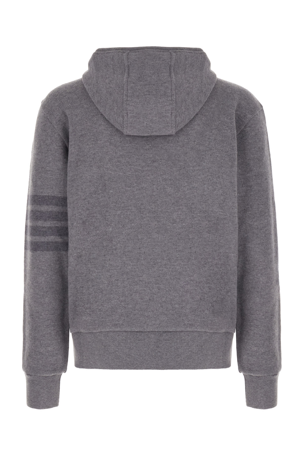 Shop Thom Browne Grey Wool Sweatshirt In 055