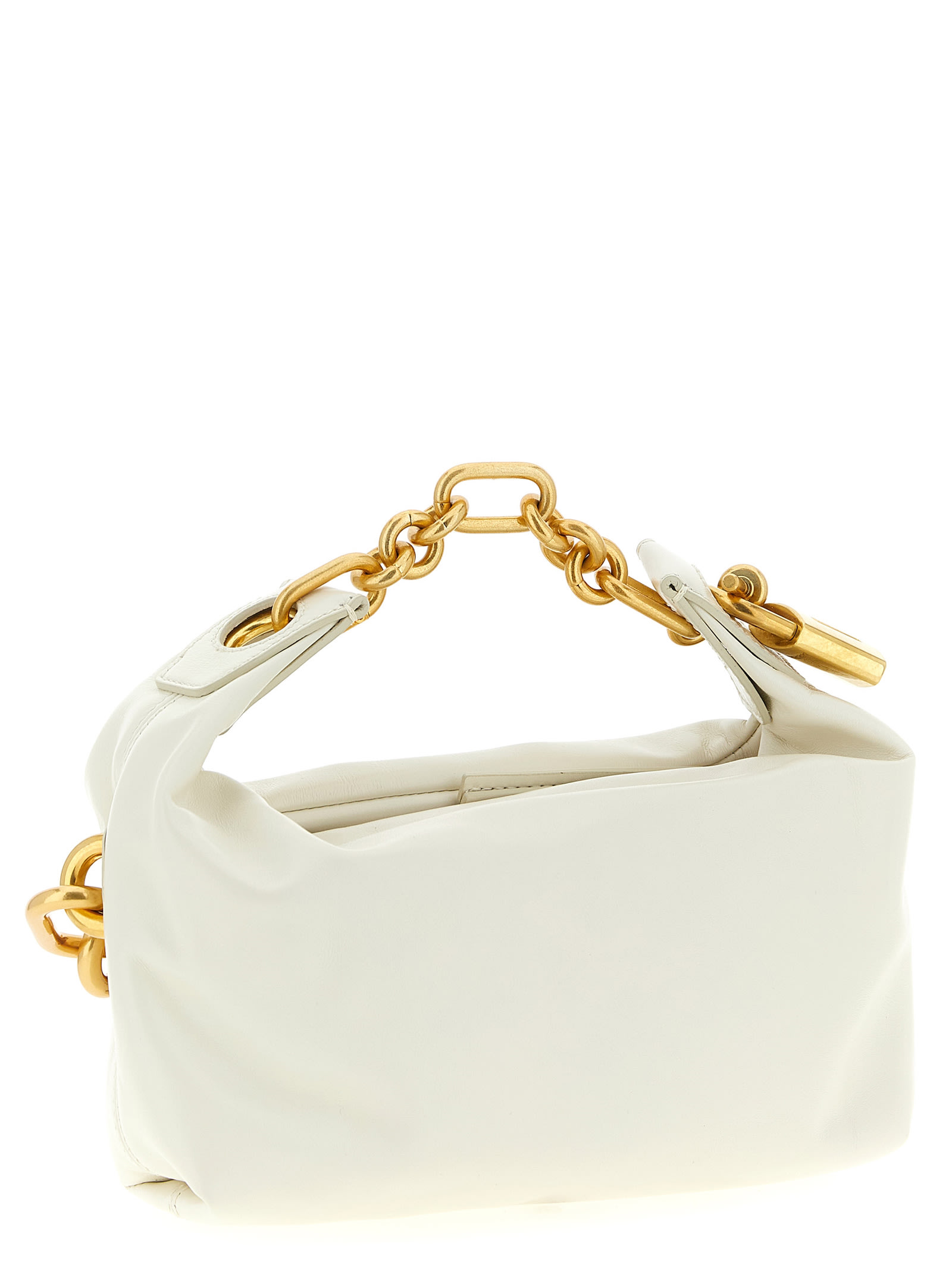 Balmain White Sync Mini Shoulder Bag In White