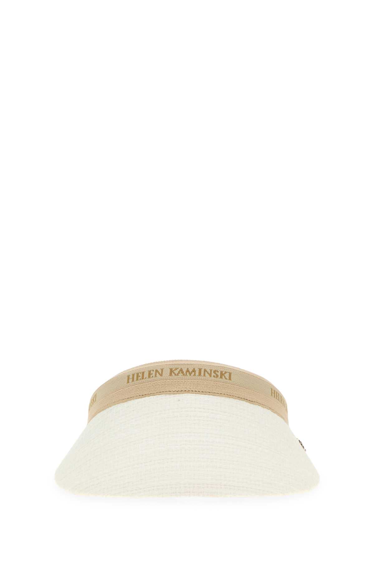 White Boucle Carter Visor
