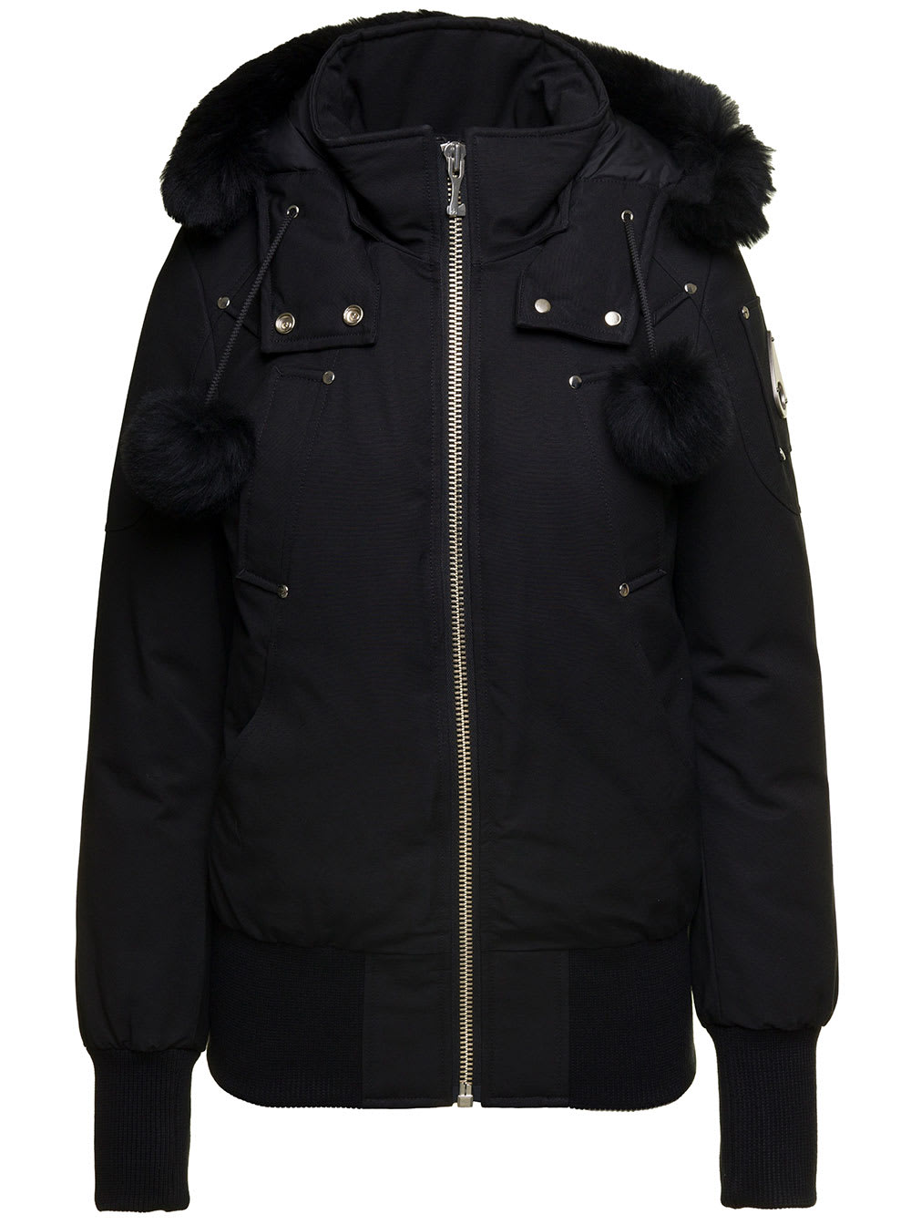 Moose Knuckles Debbie Down Jacket In Black