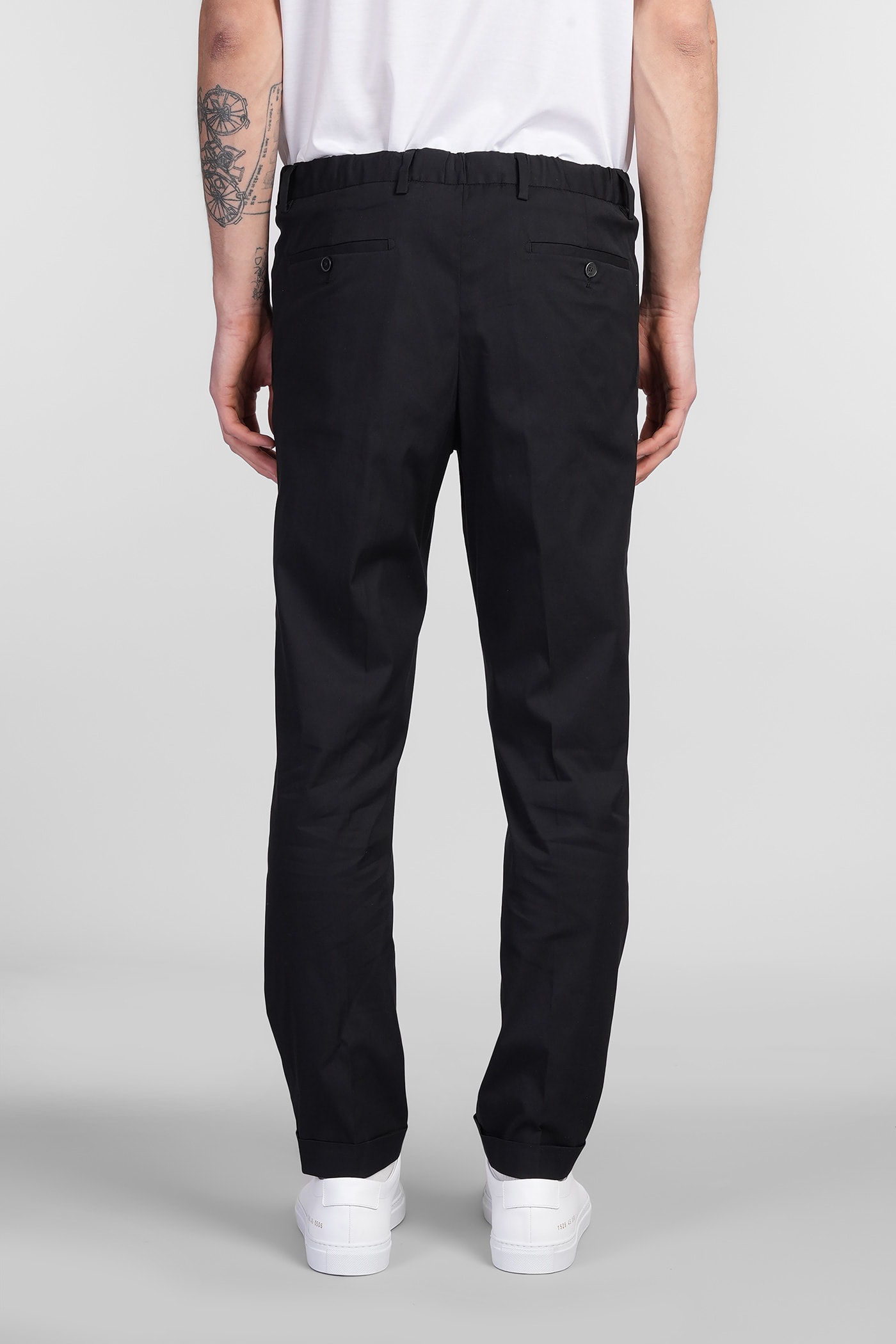 Briglia 1949 Isolas Pants In Black Cotton In Blue