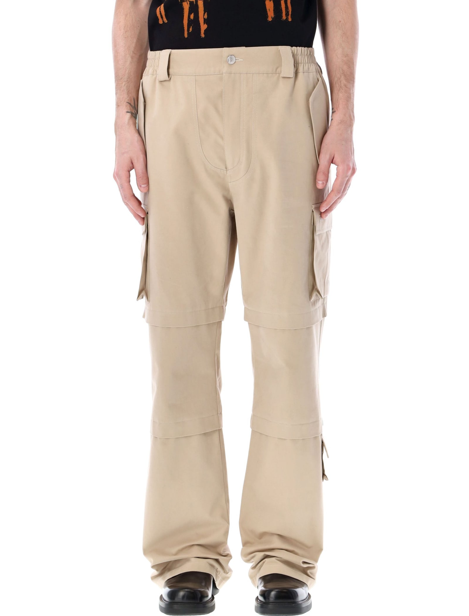 Misbhv Baggy Work Trousers In Beige