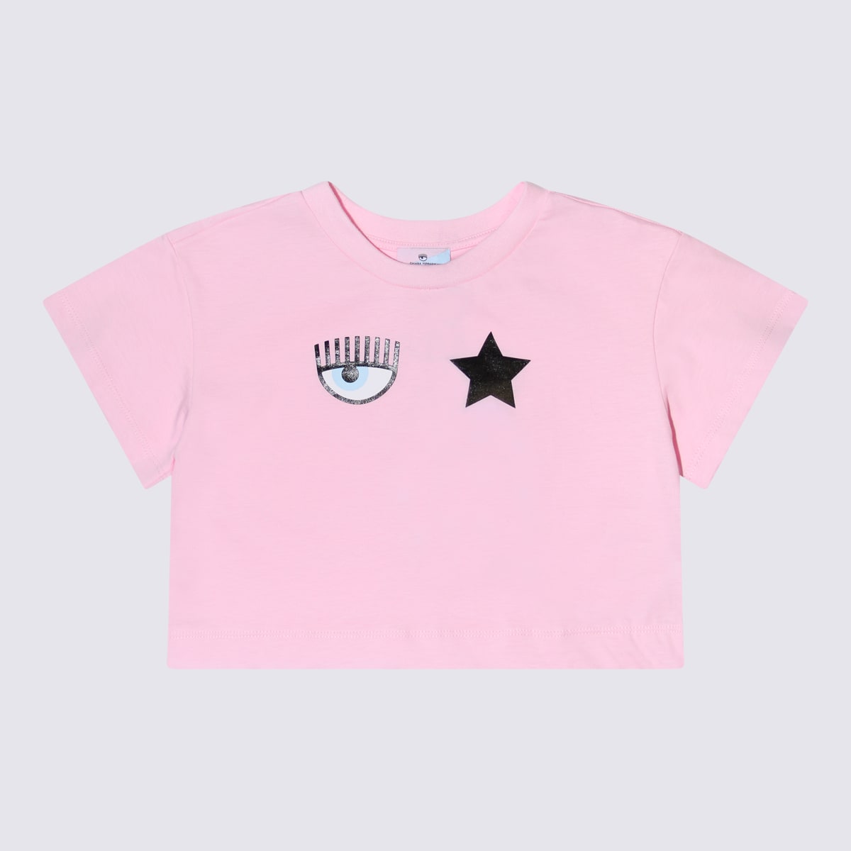 Shop Chiara Ferragni Pink Cotton T-shirt In Rosa Fairytale