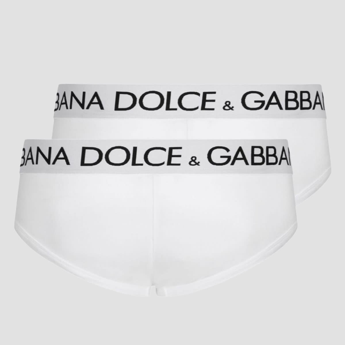 Shop Dolce & Gabbana White Cotton Set Briefs